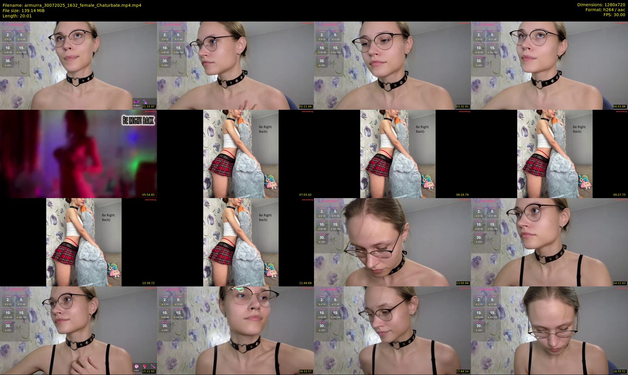 armurra — 21 minute Chaturbate female cam show recording, 720p, Jul 30, 2025