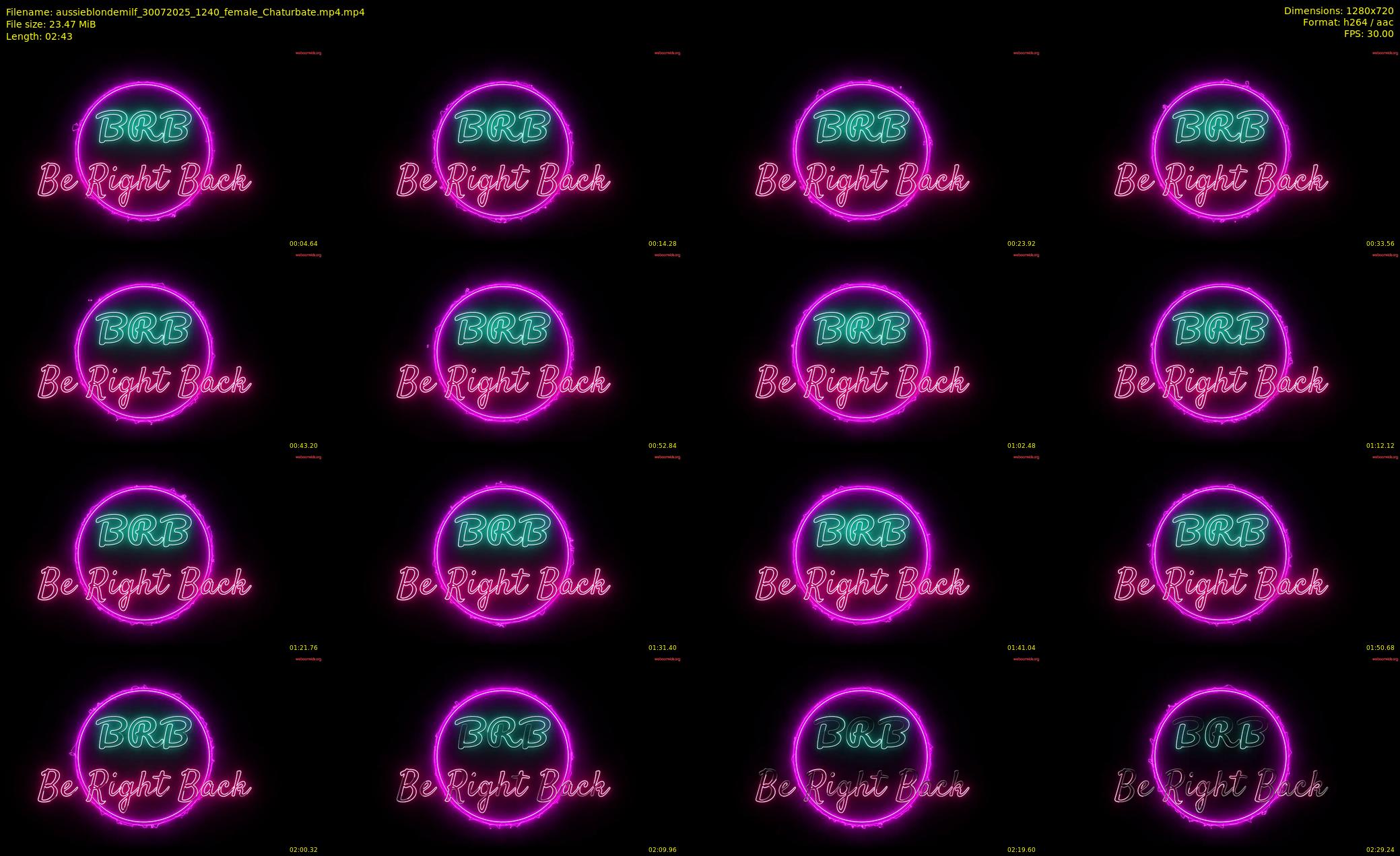 aussieblondemilf — 3 minute Chaturbate female cam show recording, 720p, Jul 30, 2025