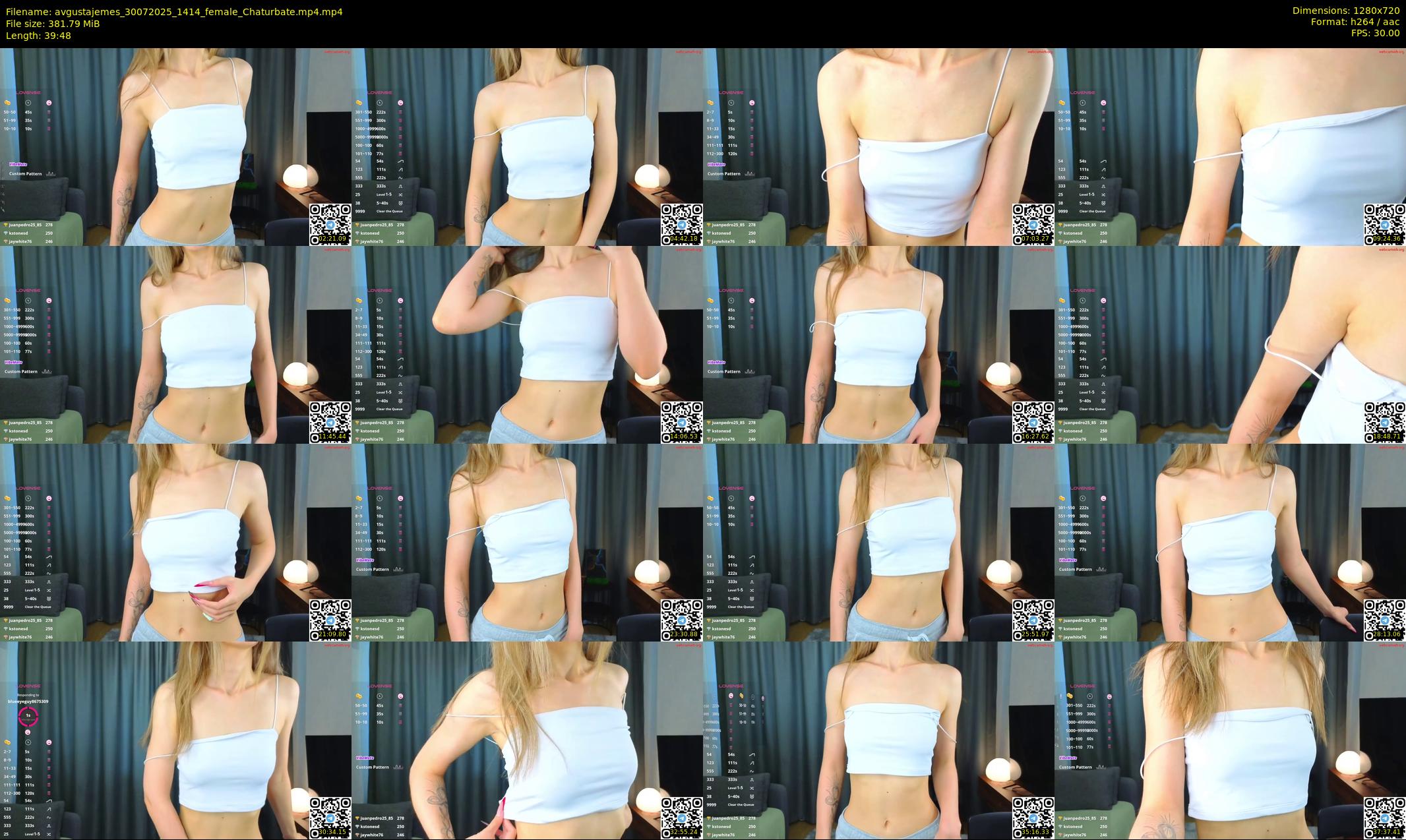 avgustajemes — 40 minute Chaturbate female cam show recording, 720p, Jul 30, 2025