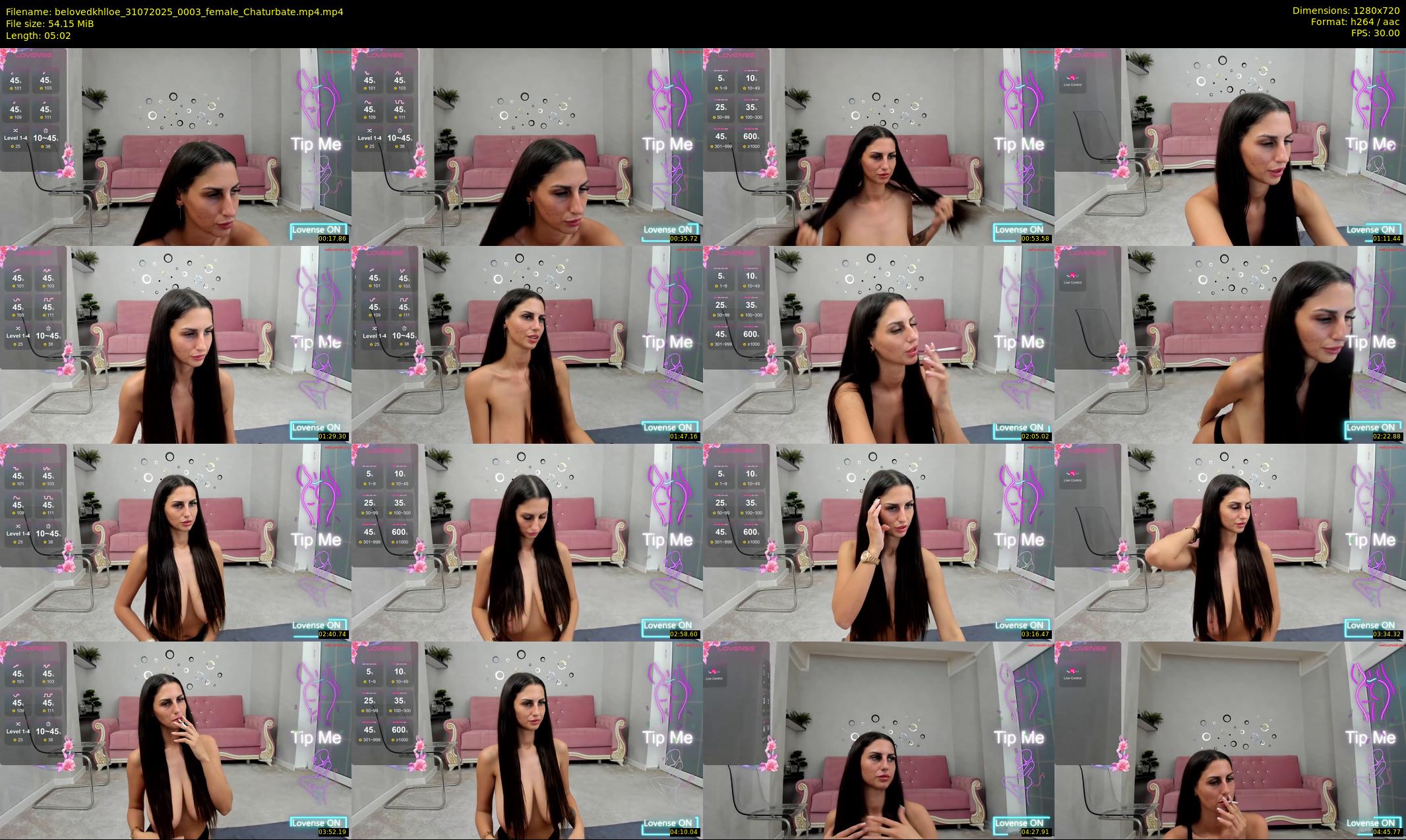 belovedkhlloe — 6 minute Chaturbate female cam show recording, 720p, Jul 31, 2025