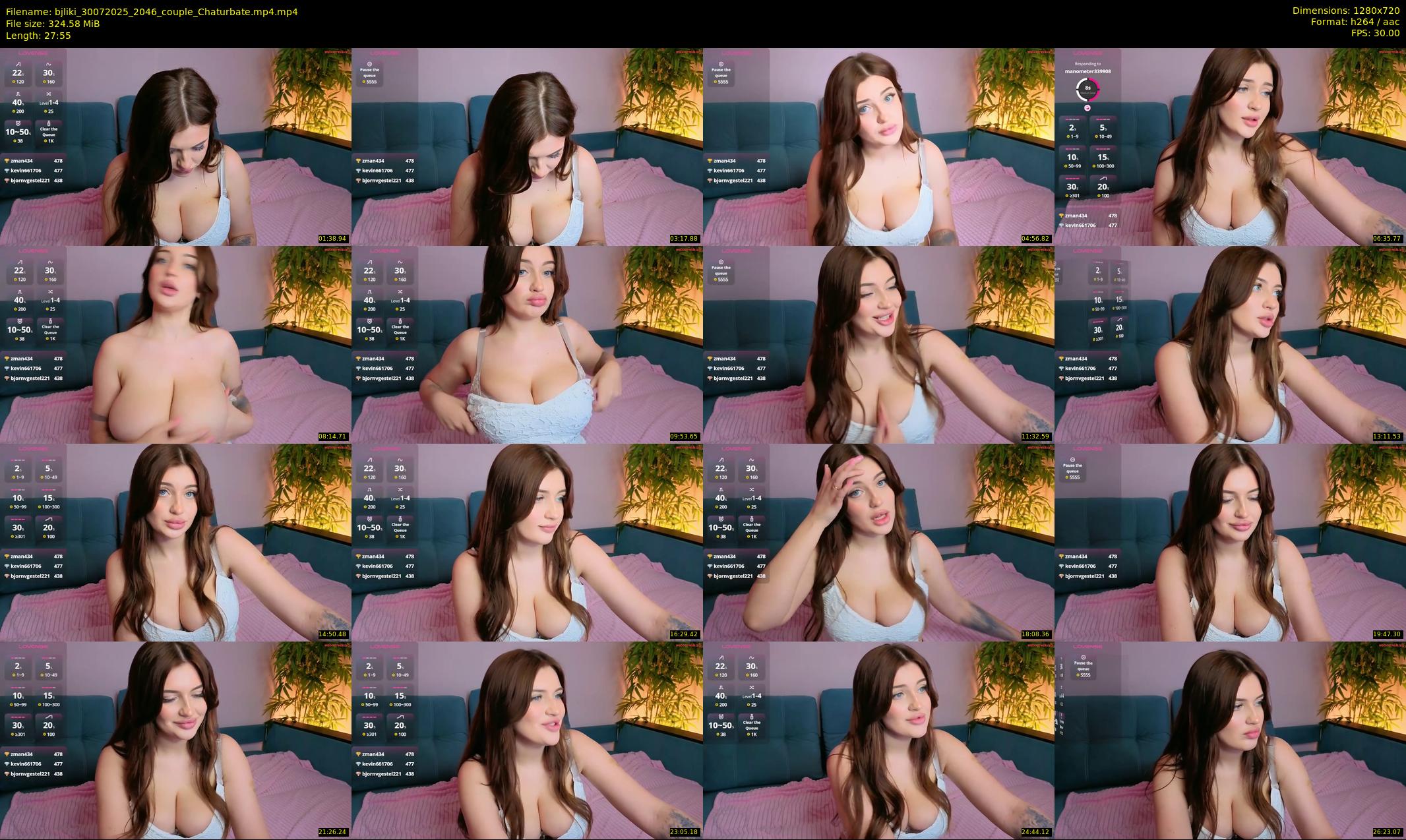 bjliki — 28 minute Chaturbate couple cam show recording, 720p, Jul 30, 2025