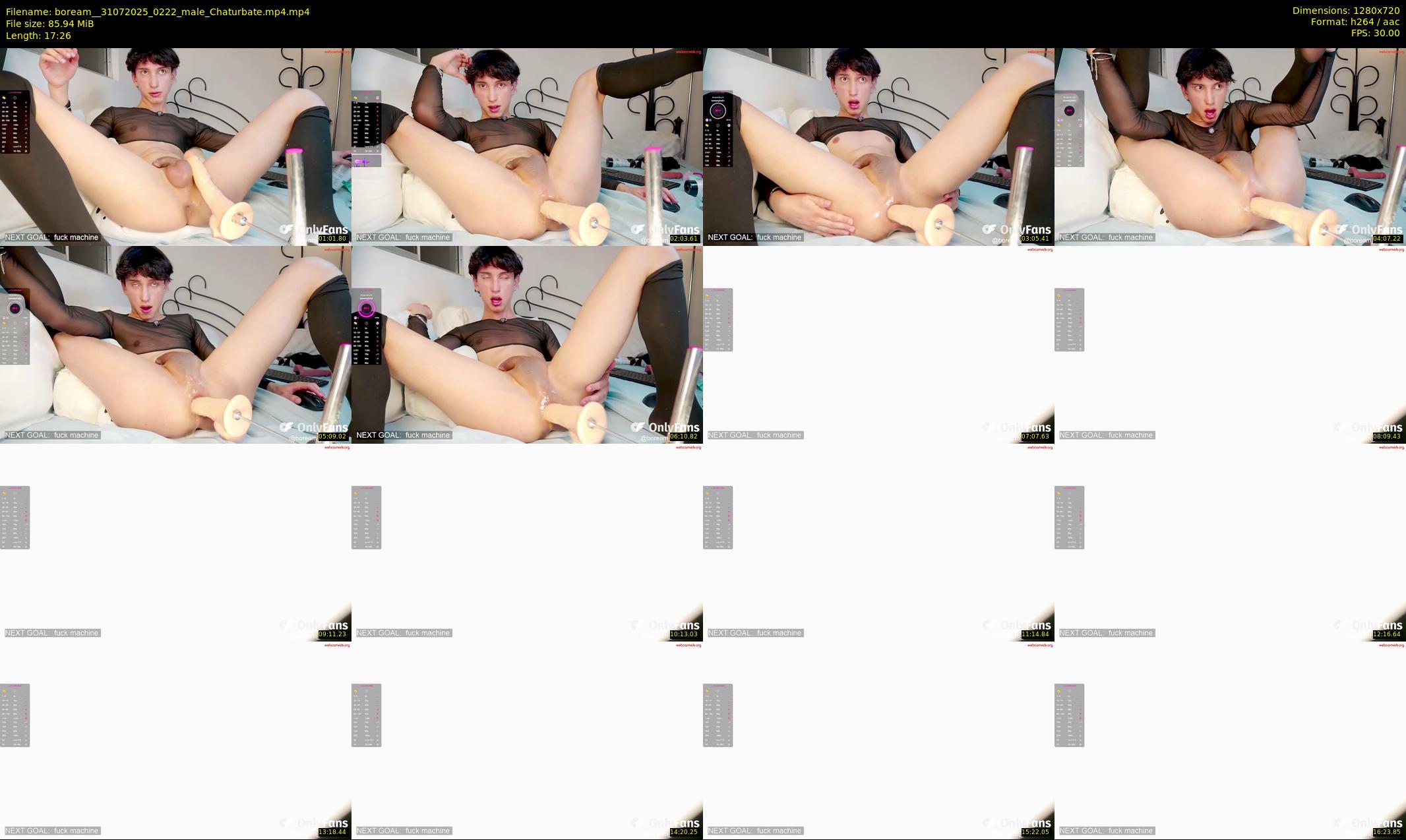 boream_ — 18 minute Chaturbate male cam show recording, 720p, Jul 31, 2025