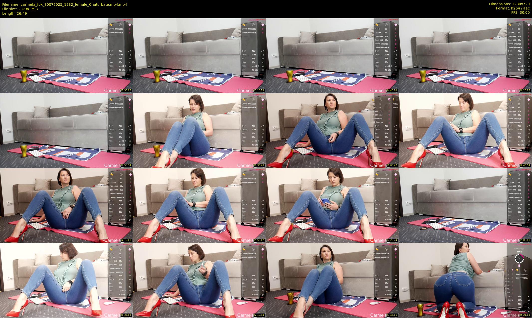 carmela_fox — 27 minute Chaturbate female cam show recording, 720p, Jul 30, 2025