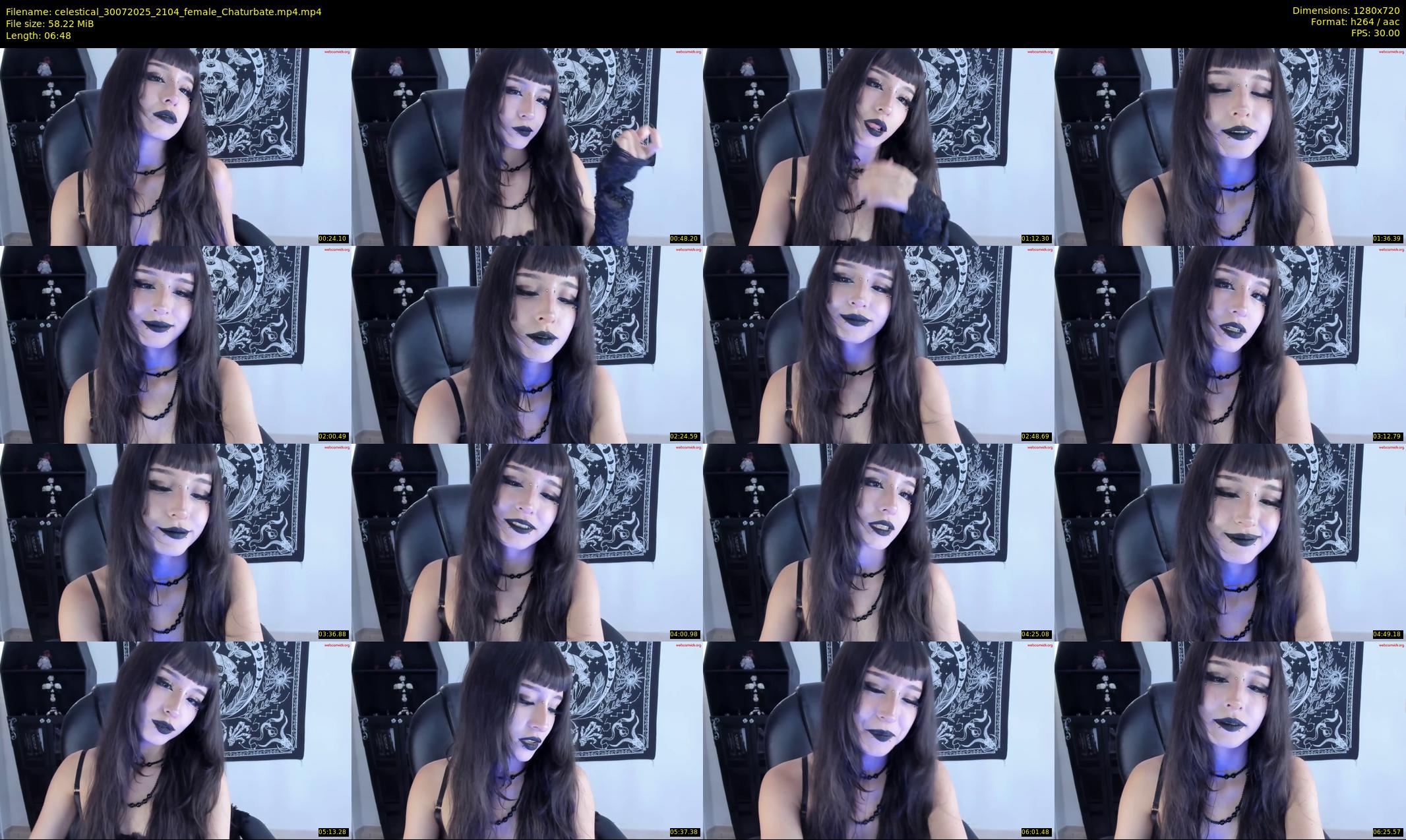 celestical — 7 minute Chaturbate female cam show recording, 720p, Jul 30, 2025