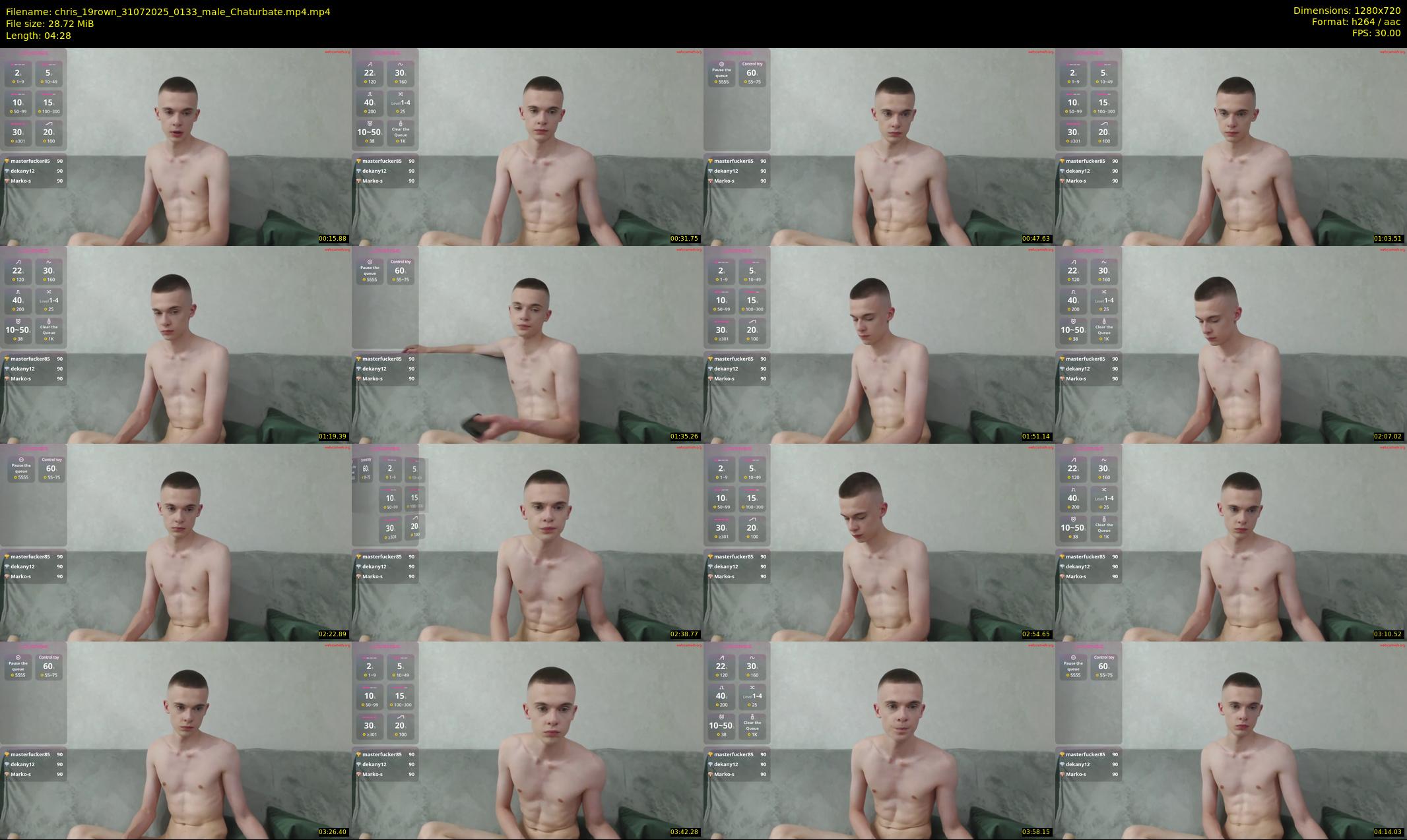 chris_19rown — 5 minute Chaturbate male cam show recording, 720p, Jul 31, 2025