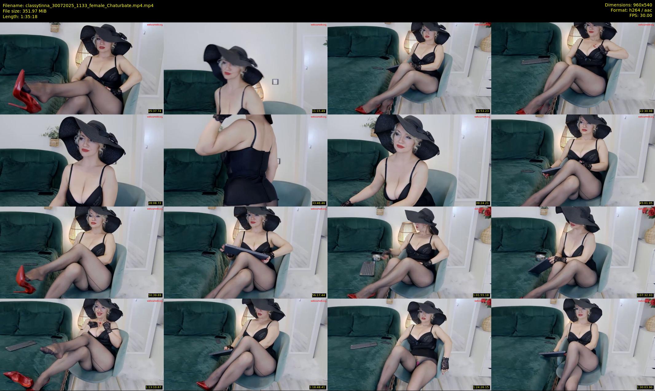 classytinna — 96 minute Chaturbate female cam show recording, 480p, Jul 30, 2025