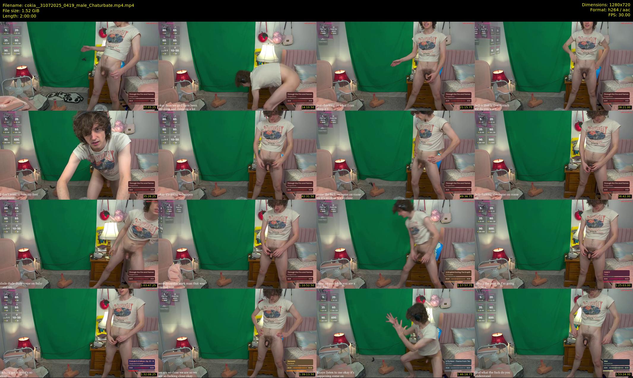 cokia_ — 120 minute Chaturbate male cam show recording, 720p, Jul 31, 2025