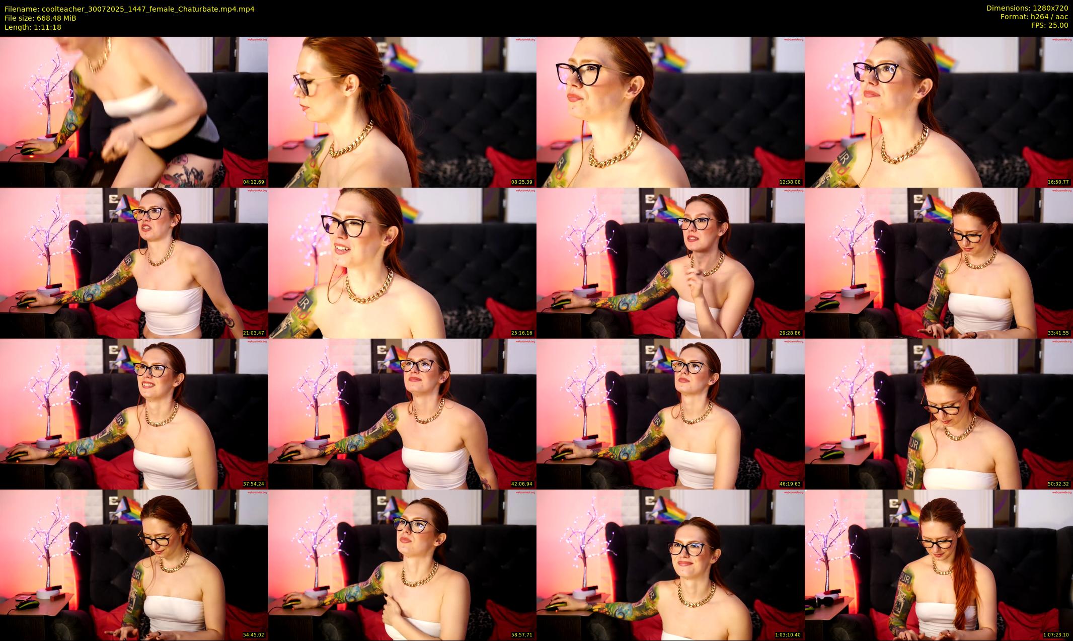 coolteacher — 72 minute Chaturbate female cam show recording, 720p, Jul 30, 2025