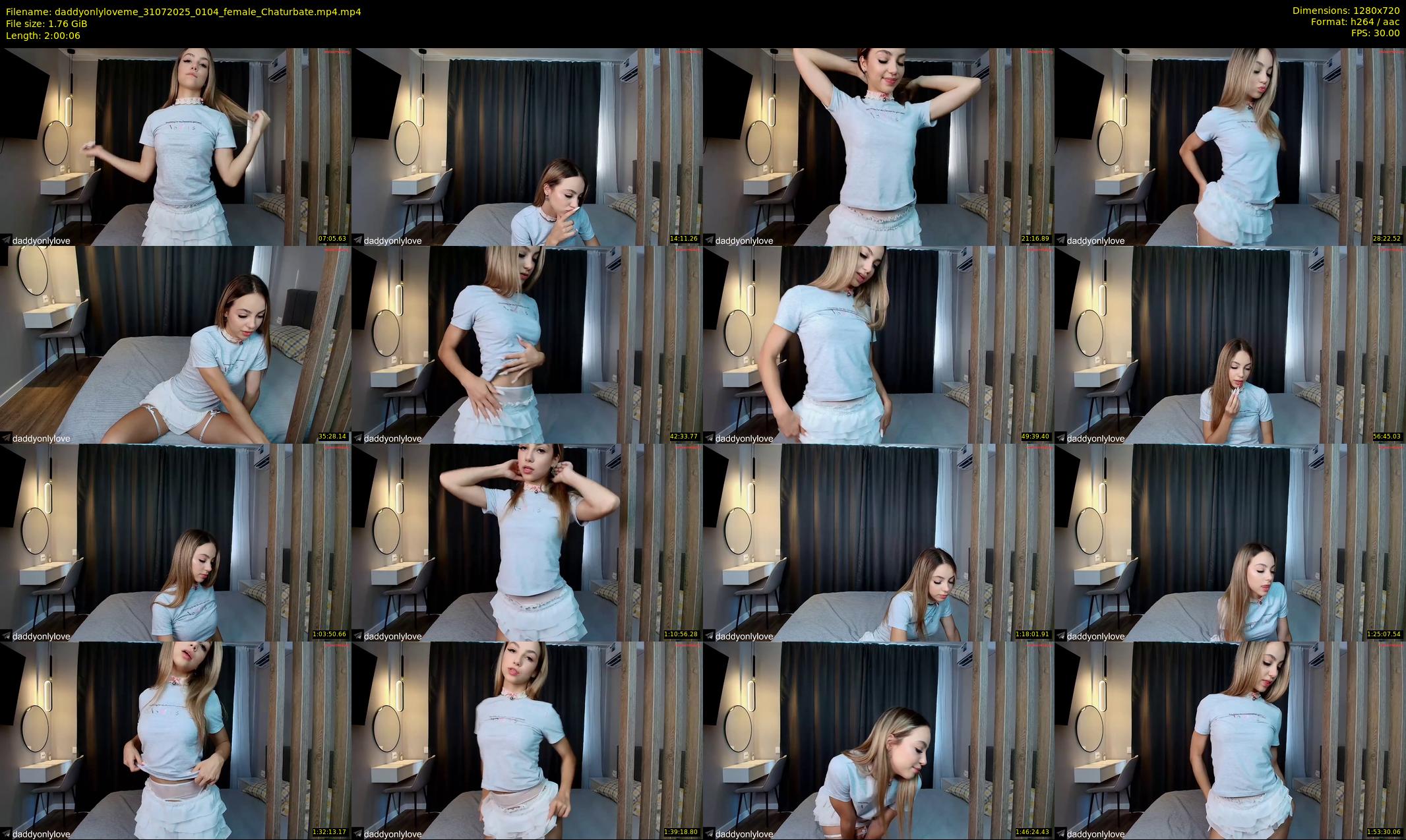 daddyonlyloveme — 121 minute Chaturbate female cam show recording, 720p, Jul 31, 2025