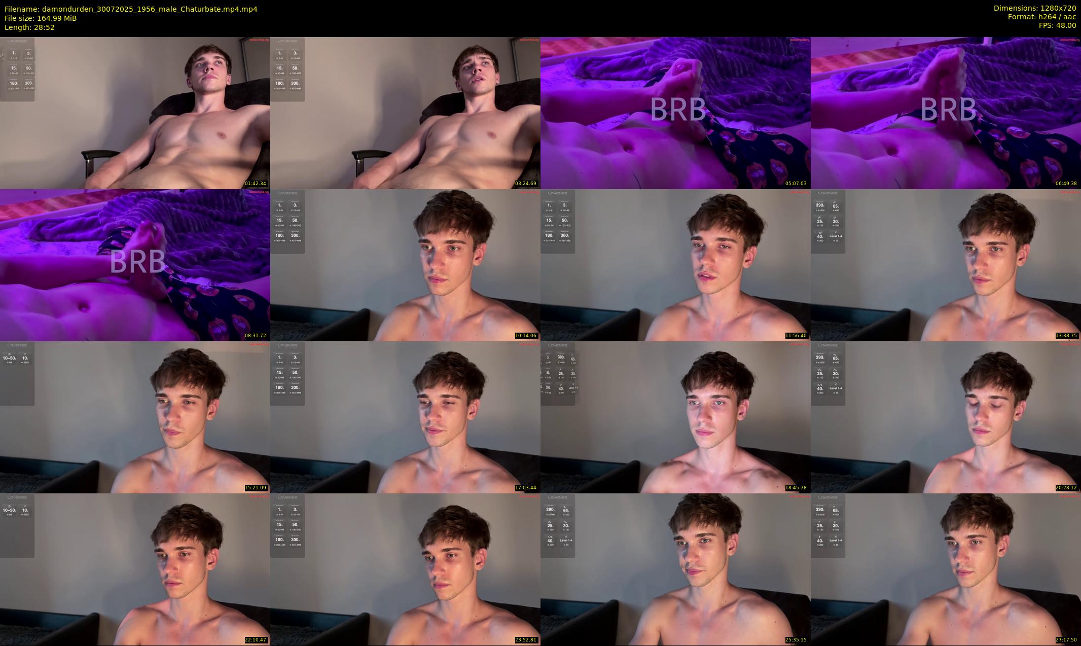 damondurden — 29 minute Chaturbate male cam show recording, 720p, Jul 30, 2025