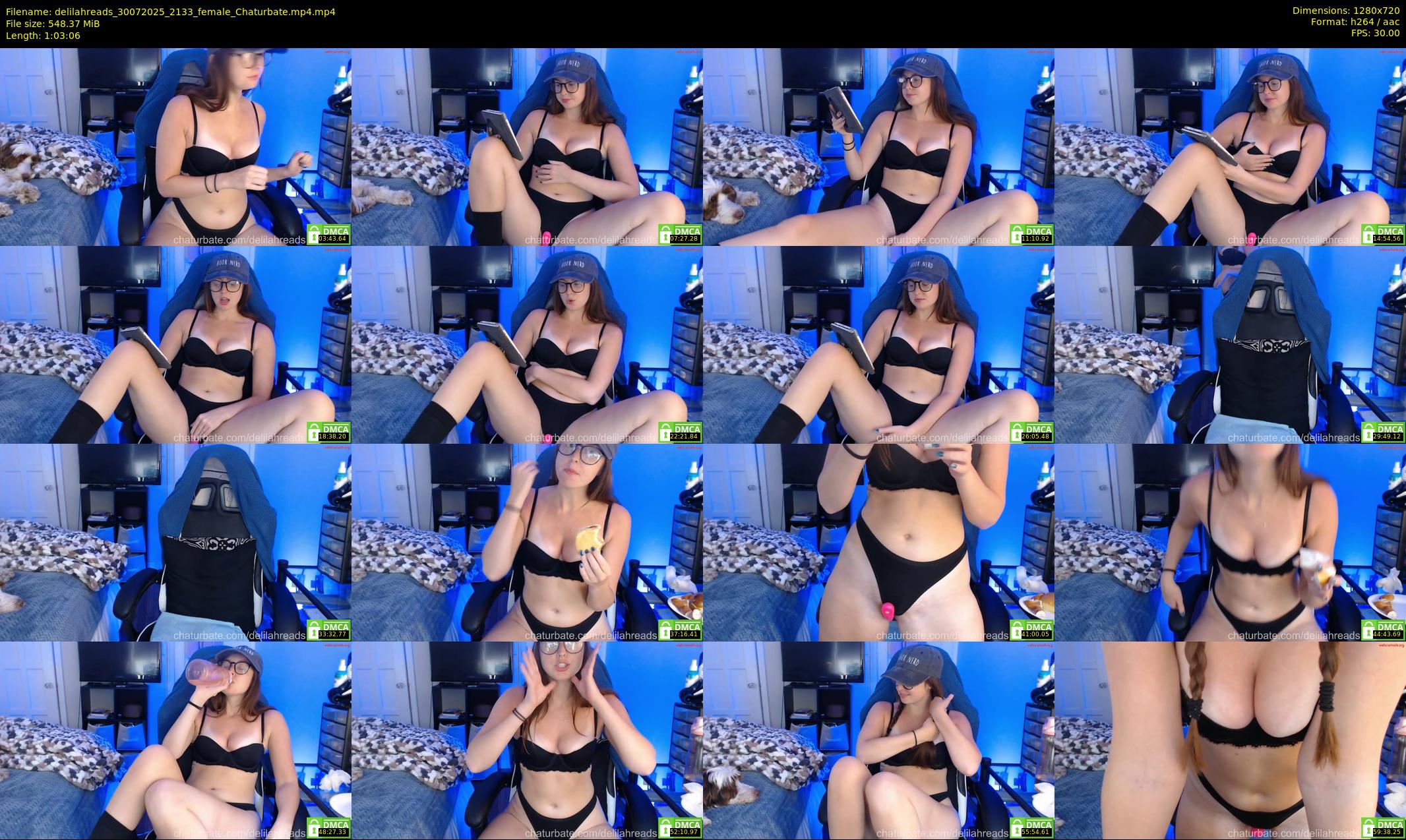 delilahreads — 64 minute Chaturbate female cam show recording, 720p, Jul 30, 2025