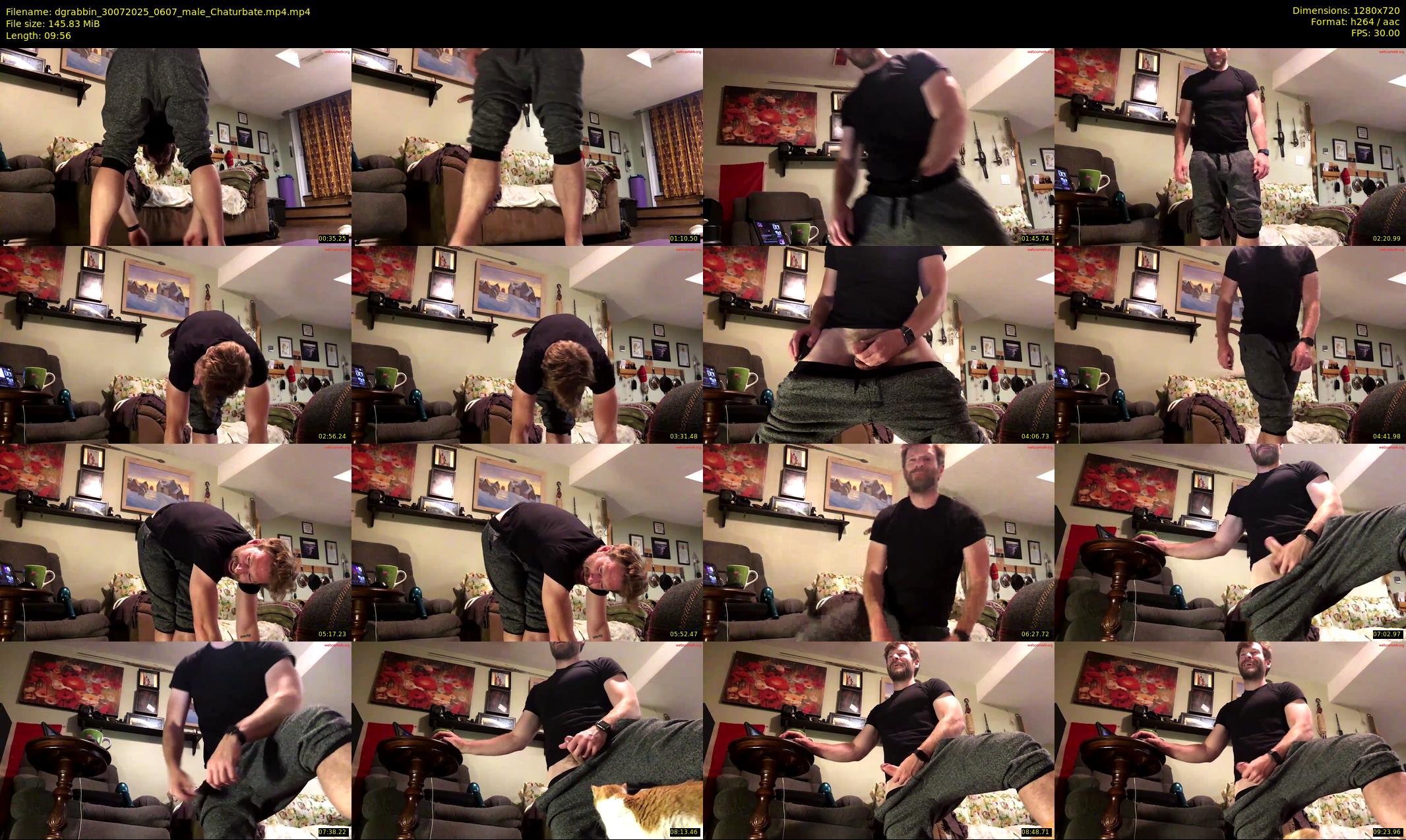 dgrabbin — 10 minute Chaturbate male cam show recording, 720p, Jul 30, 2025