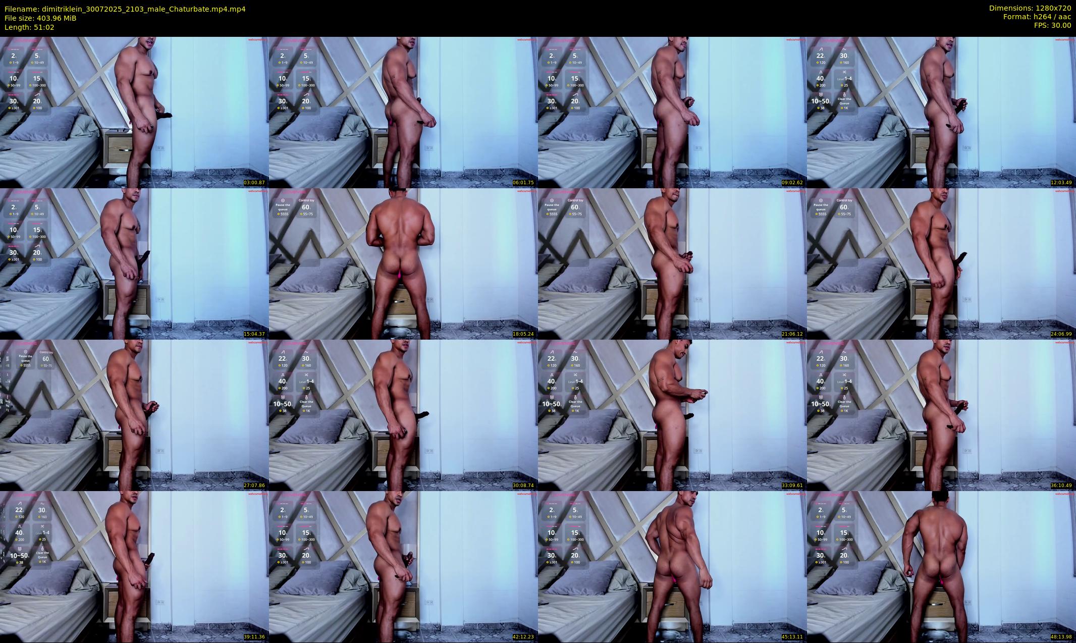 dimitriklein — 52 minute Chaturbate male cam show recording, 720p, Jul 30, 2025