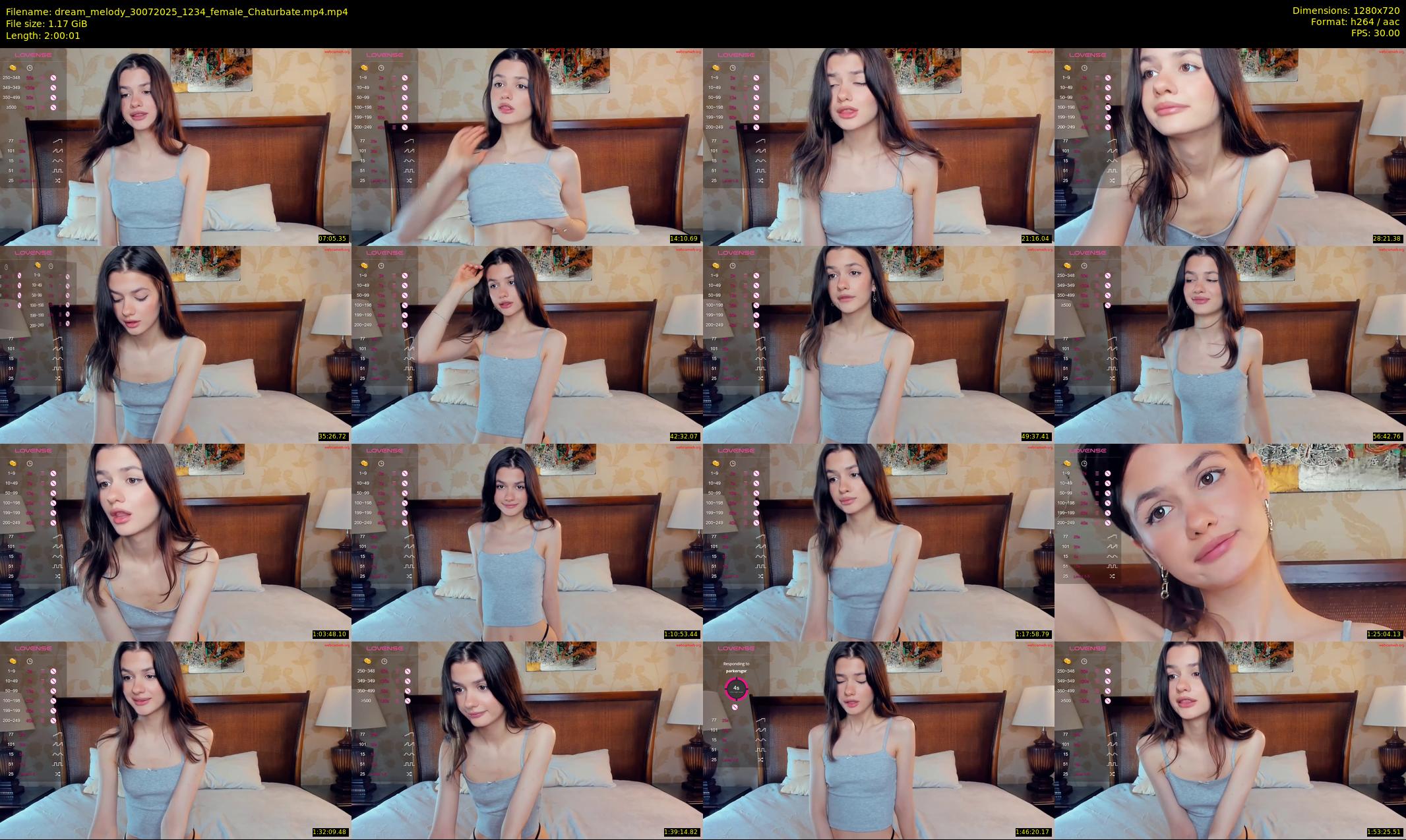 dream_melody — 121 minute Chaturbate female cam show recording, 720p, Jul 30, 2025