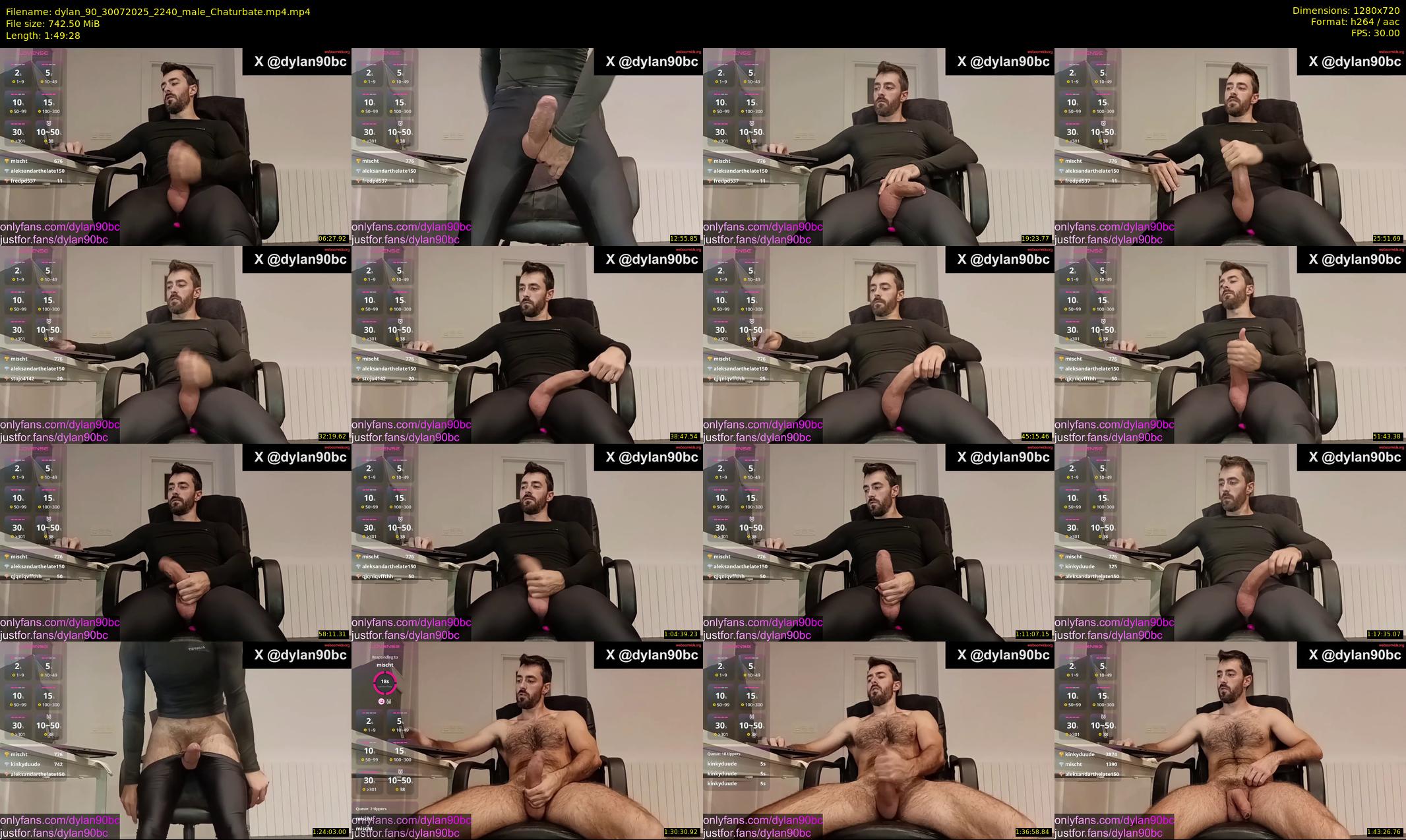 dylan_90 — 110 minute Chaturbate male cam show recording, 720p, Jul 30, 2025