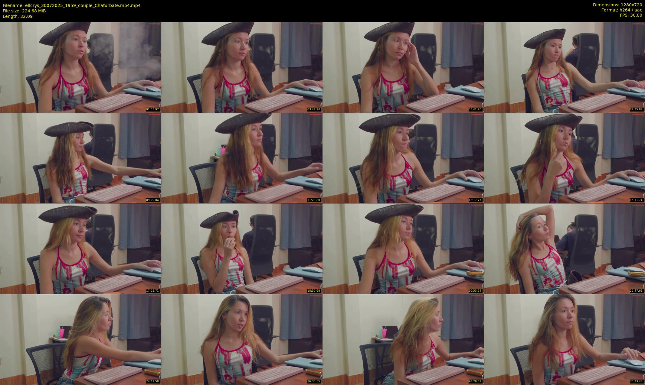ellcrys — 33 minute Chaturbate couple cam show recording, 720p, Jul 30, 2025