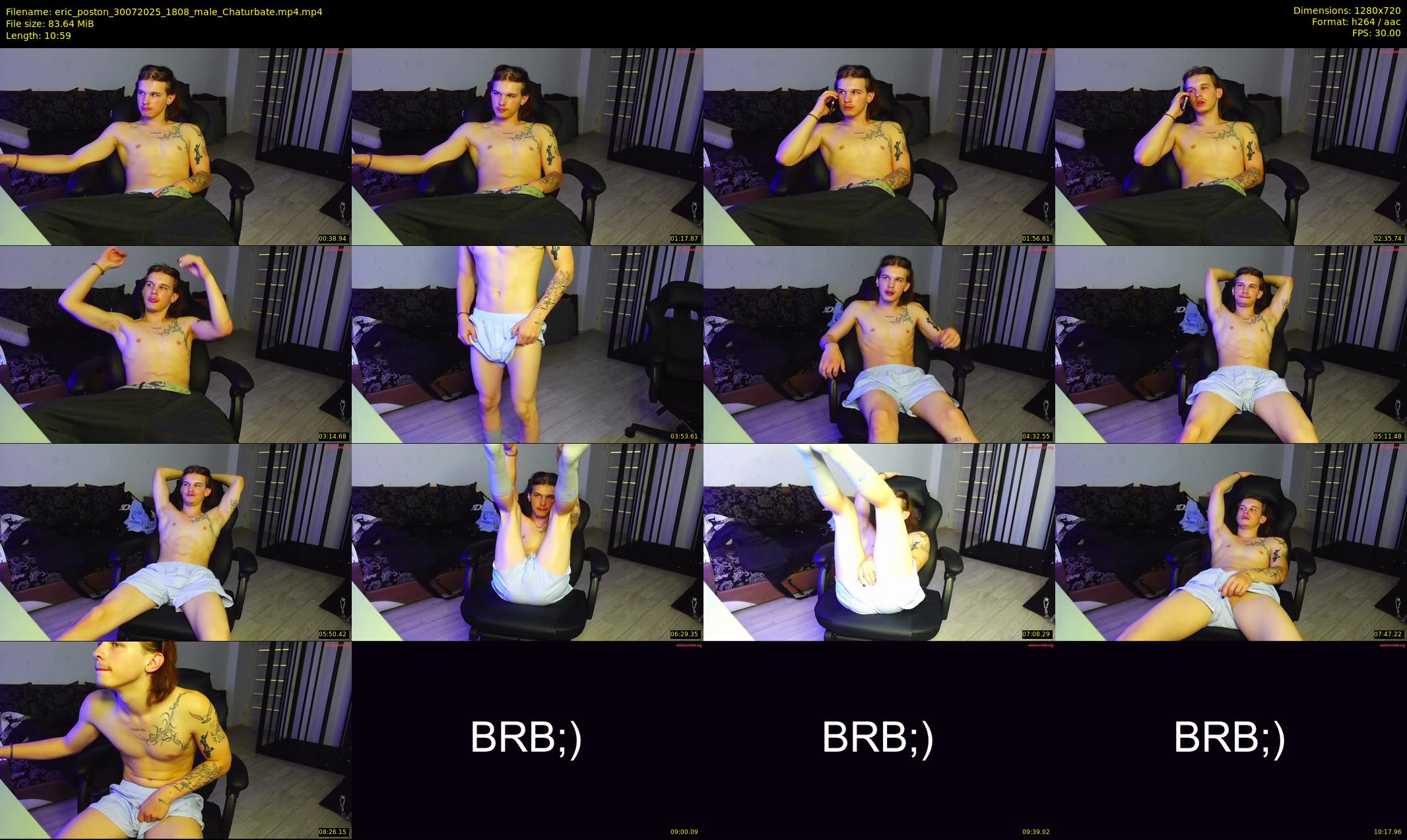 eric_poston — 11 minute Chaturbate male cam show recording, 720p, Jul 30, 2025