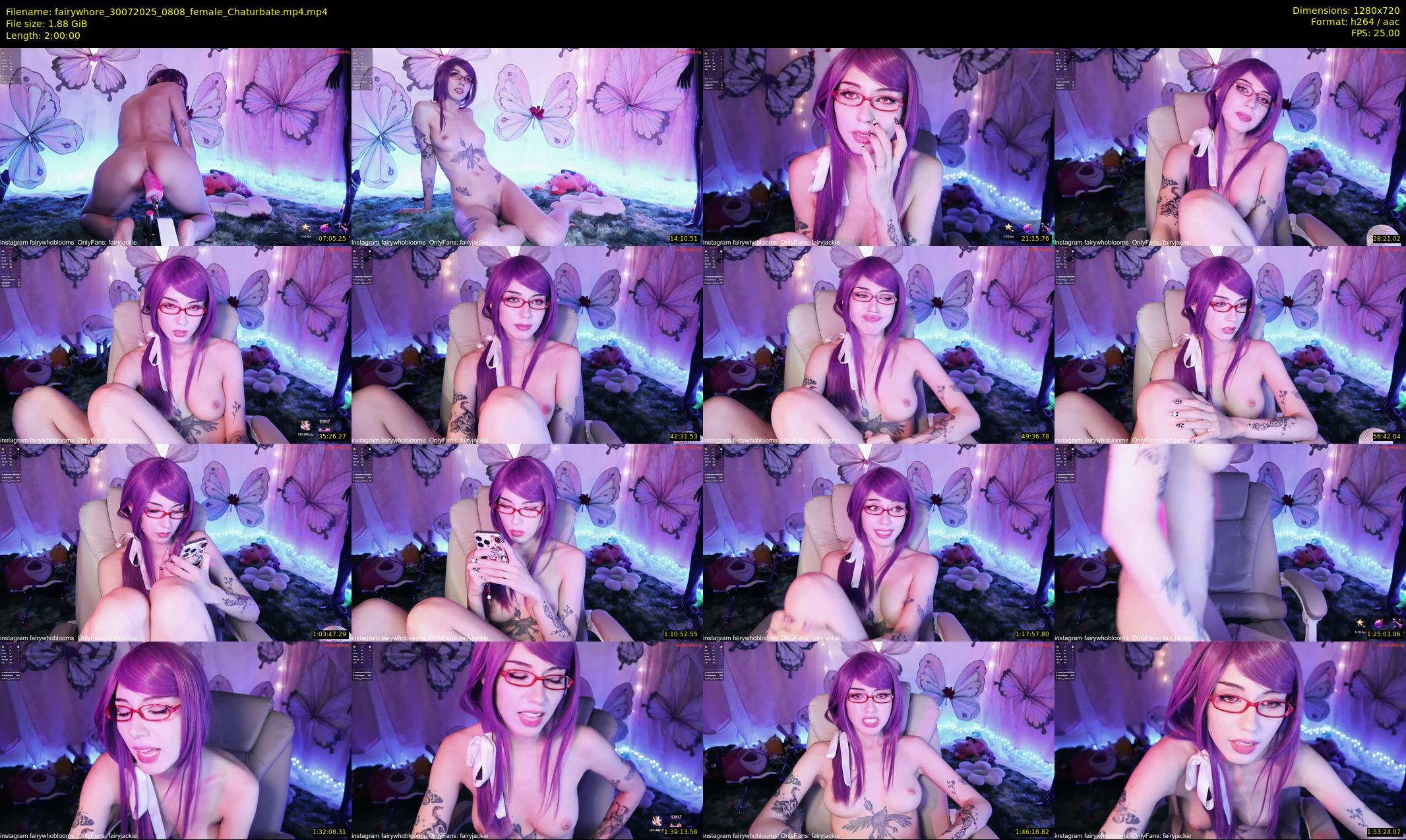 fairywhore — 120 minute Chaturbate female cam show recording, 720p, Jul 30, 2025