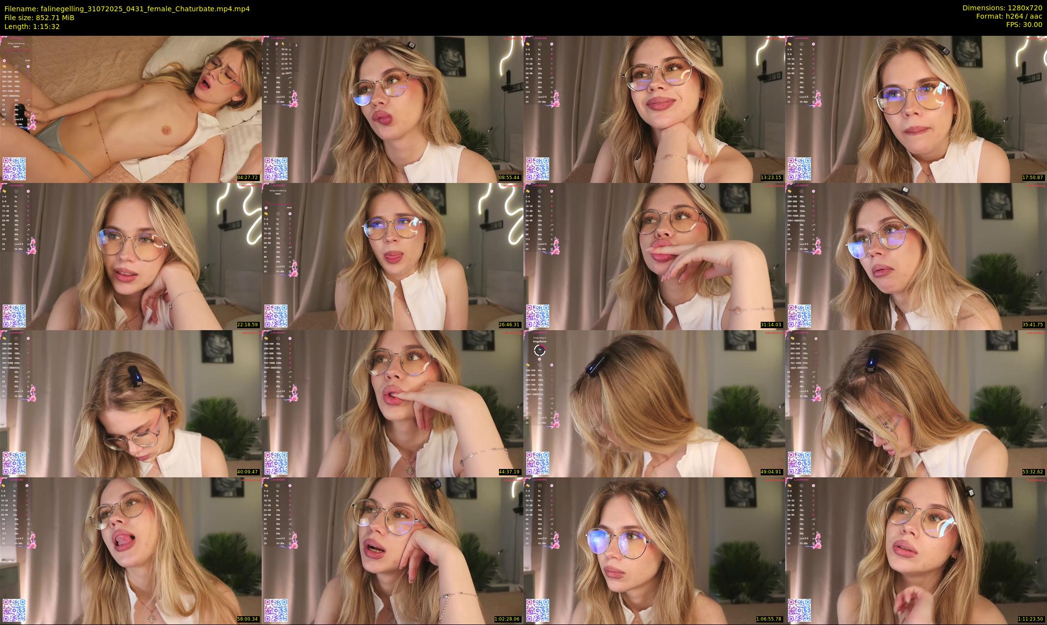 falinegelling — 76 minute Chaturbate female cam show recording, 720p, Jul 31, 2025