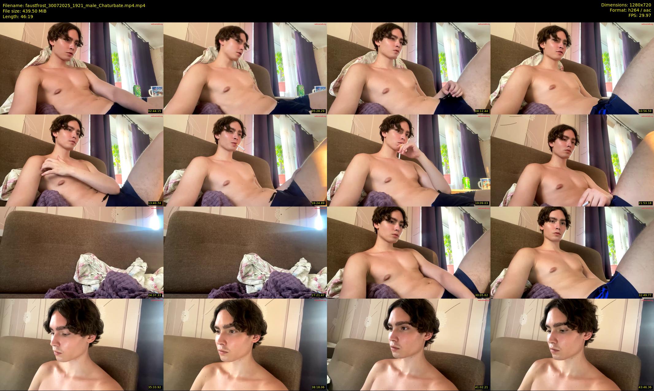 faustfrost — 47 minute Chaturbate male cam show recording, 720p, Jul 30, 2025