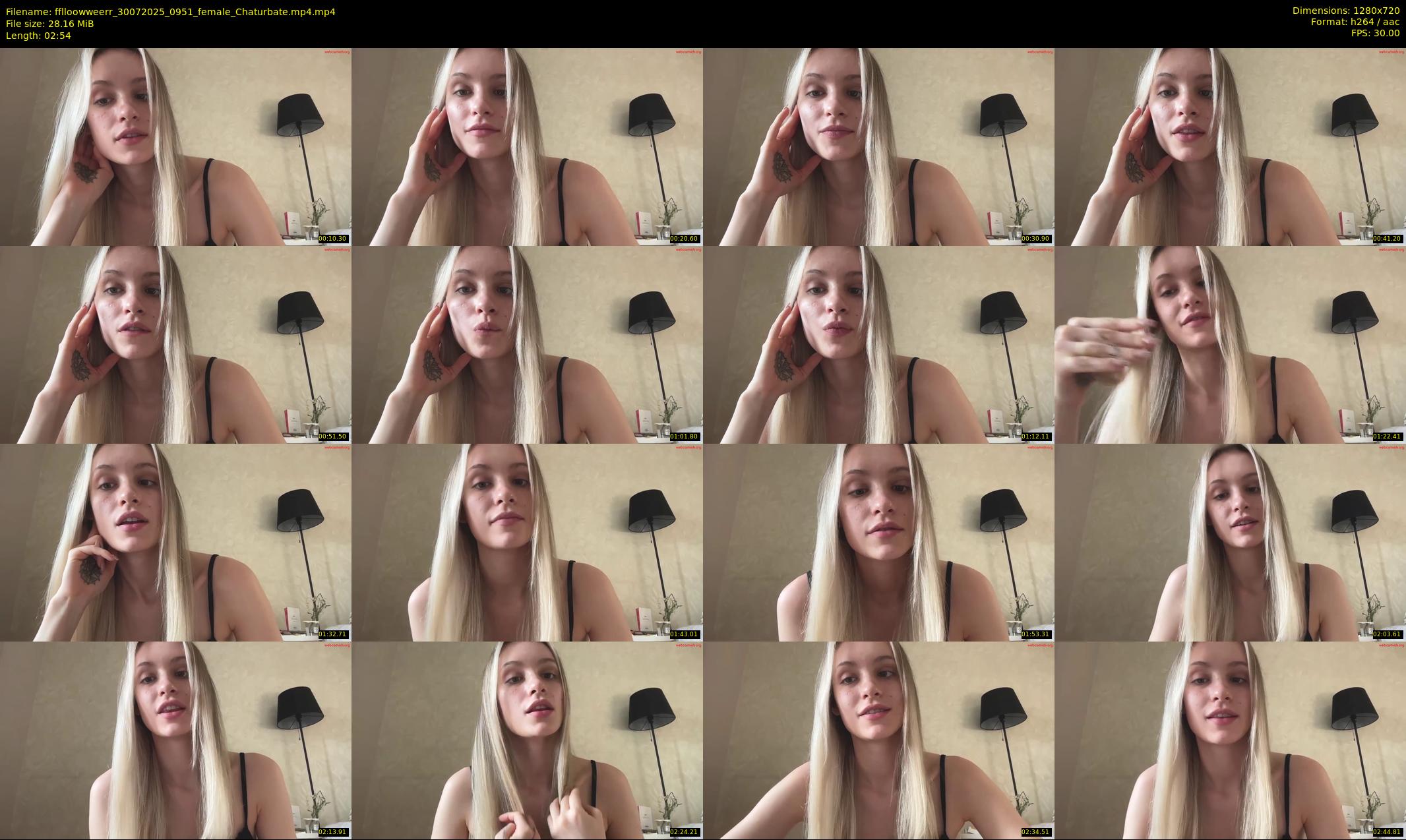 fflloowweerr — 3 minute Chaturbate couple cam show recording, 720p, Jul 30, 2025