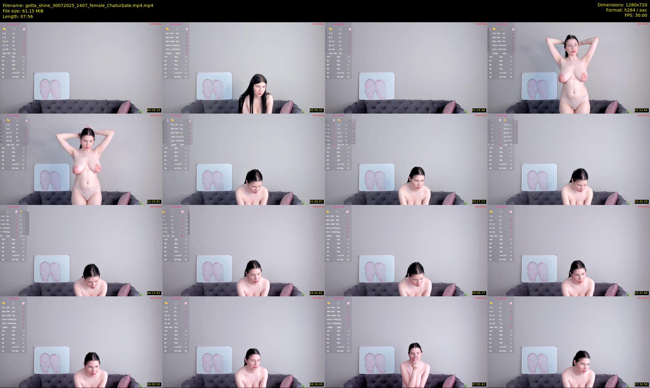 gotta_shine — 8 minute Chaturbate female cam show recording, 720p, Jul 30, 2025