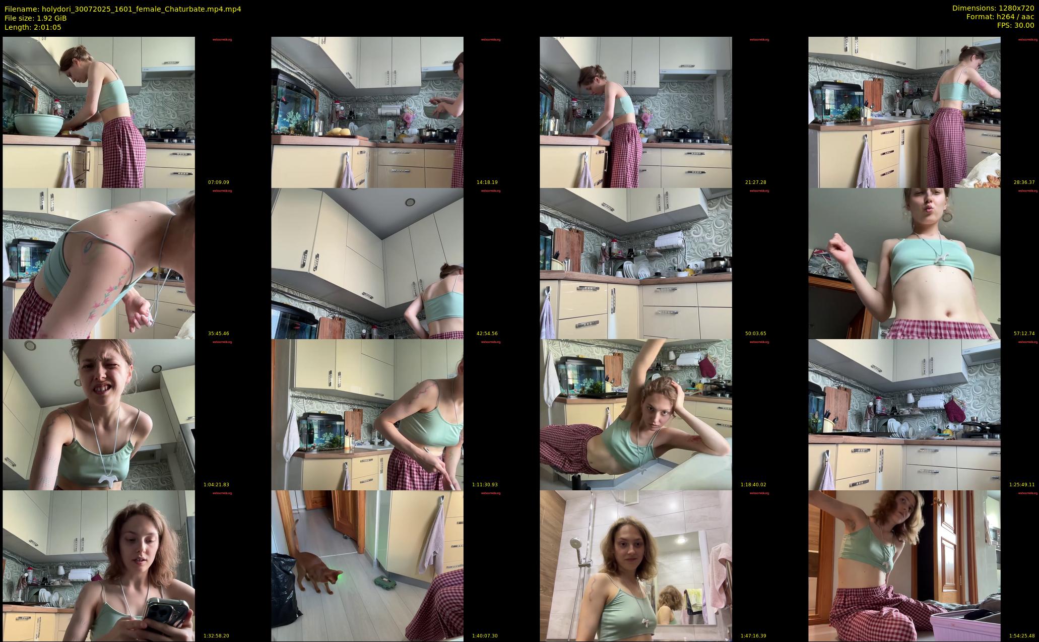 holydori — 122 minute Chaturbate female cam show recording, 720p, Jul 30, 2025