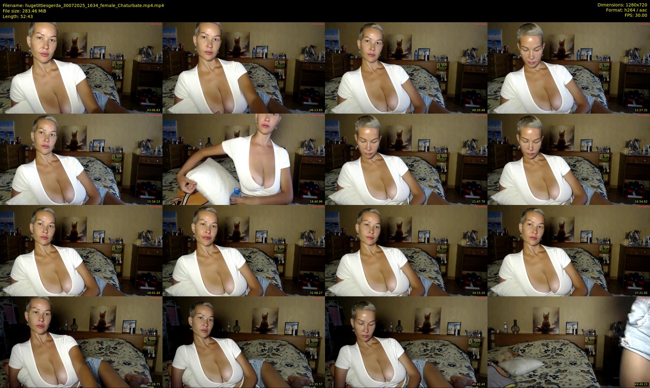 hugetittiesgerda — 53 minute Chaturbate female cam show recording, 720p, Jul 30, 2025