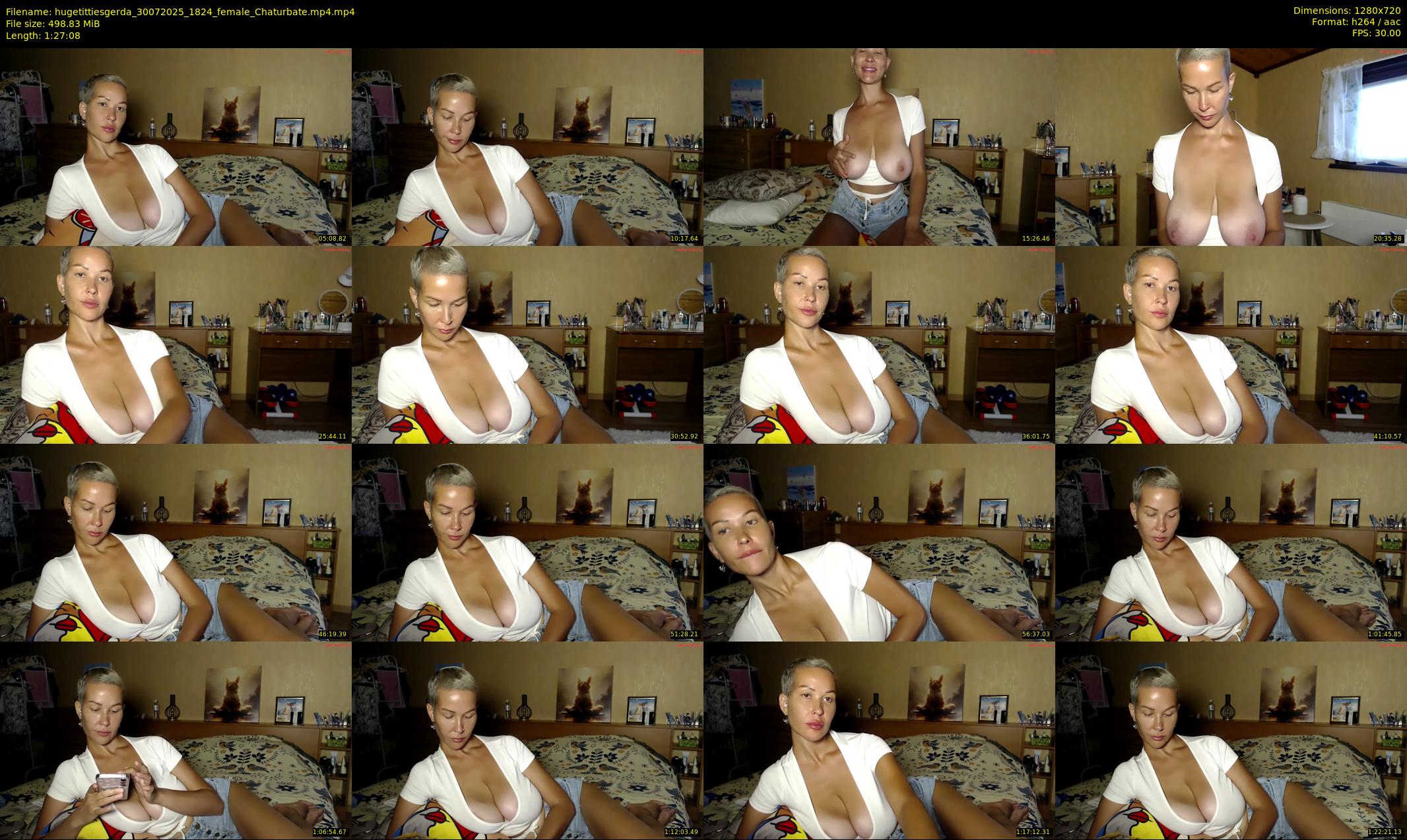 hugetittiesgerda — 88 minute Chaturbate female cam show recording, 720p, Jul 30, 2025