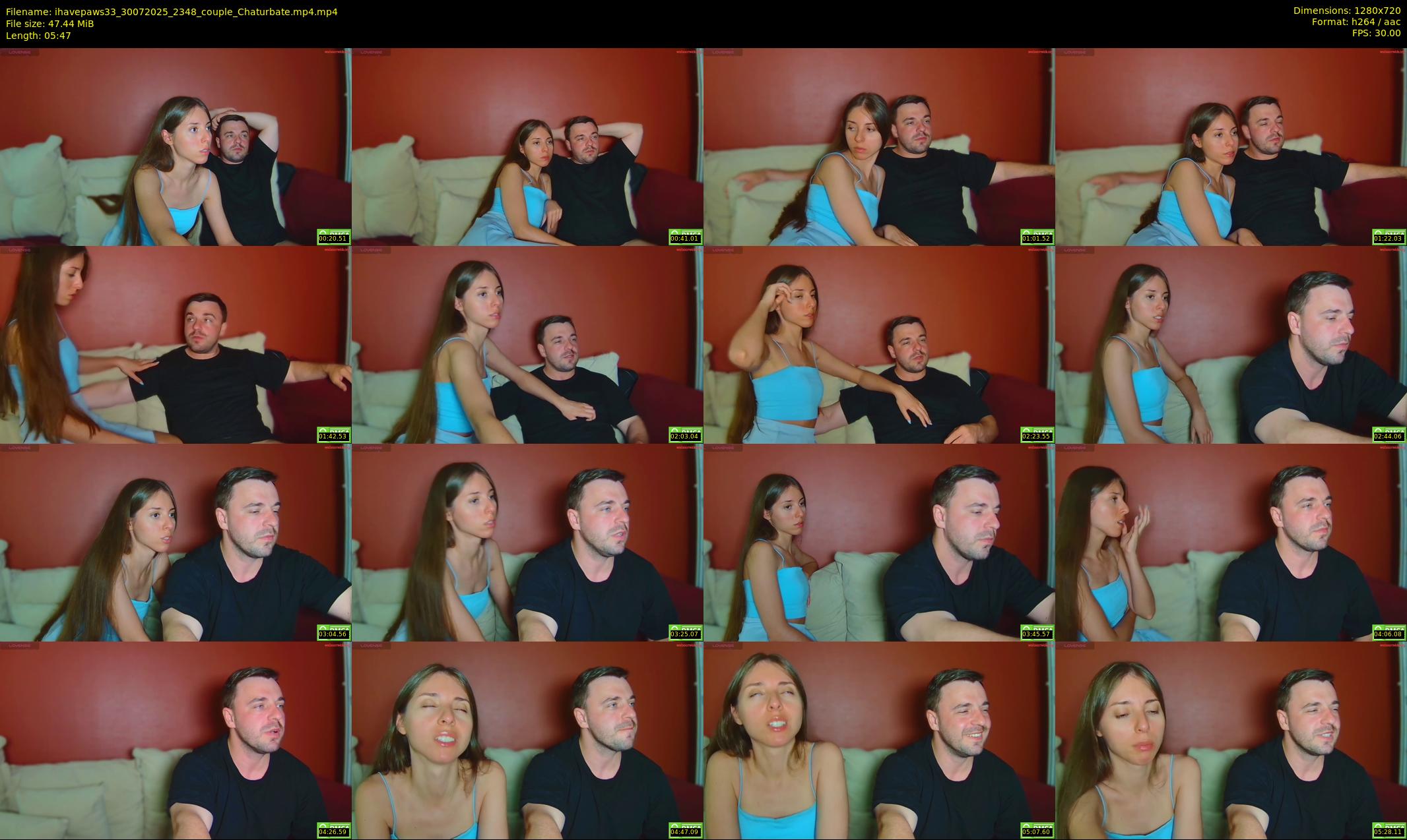 ihavepaws33 — 6 minute Chaturbate couple cam show recording, 720p, Jul 30, 2025