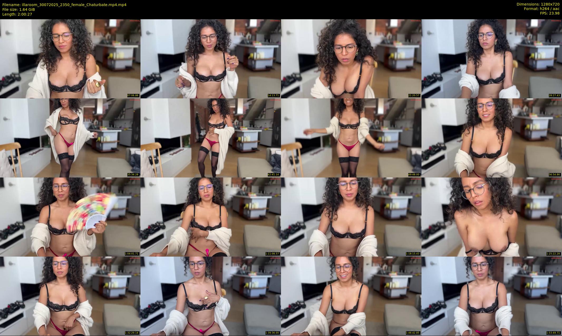 illaroom — 121 minute Chaturbate female cam show recording, 720p, Jul 30, 2025