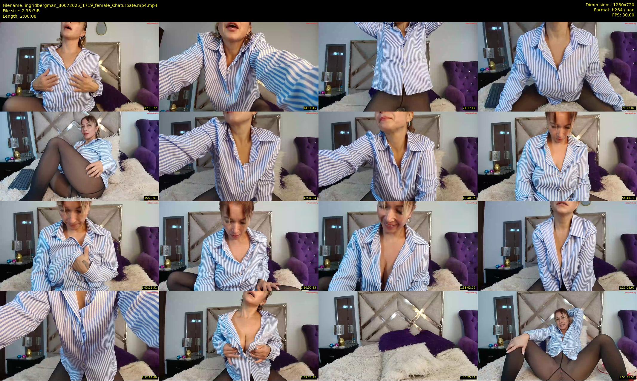 ingridbergman — 121 minute Chaturbate female cam show recording, 720p, Jul 30, 2025