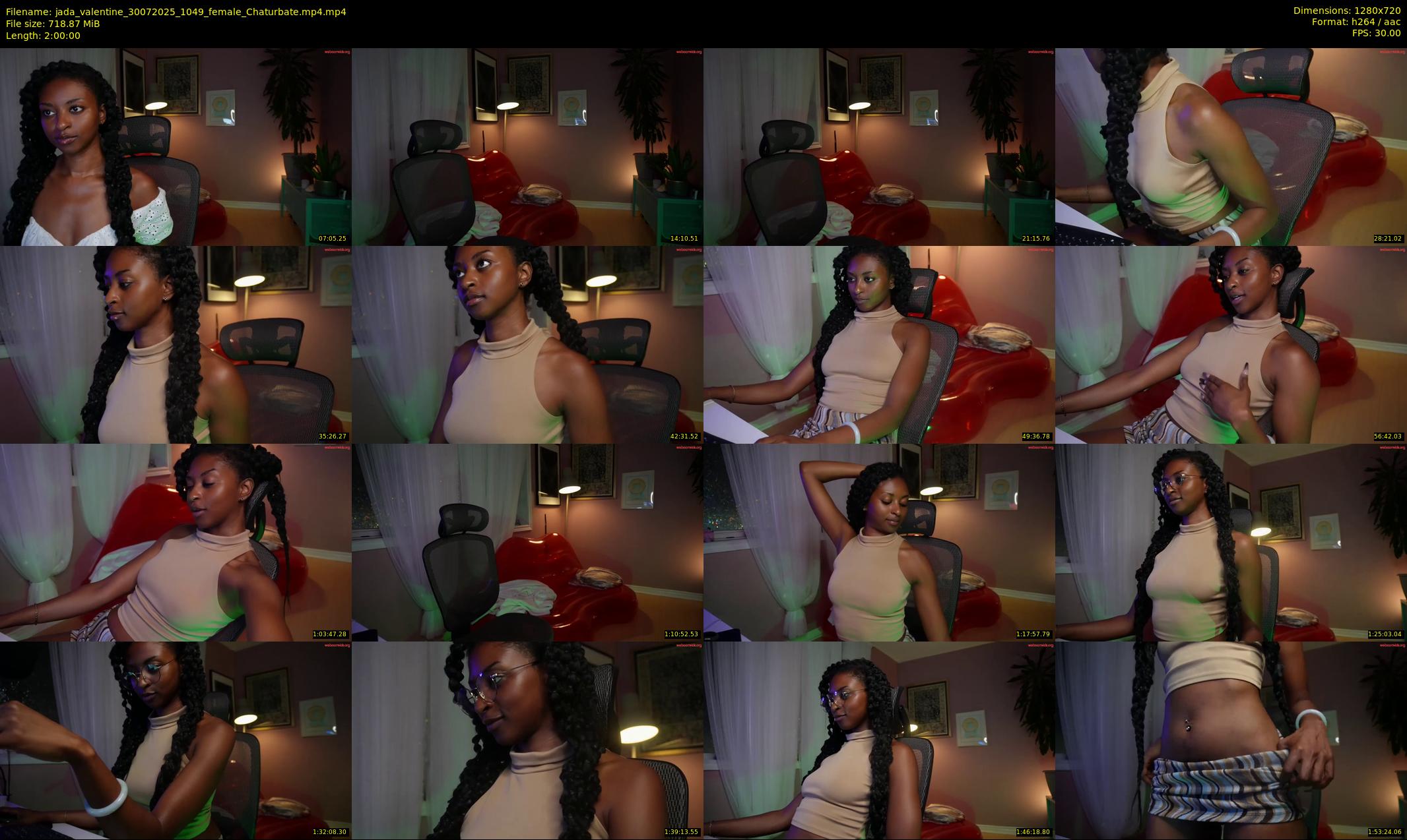 jada_valentine — 120 minute Chaturbate female cam show recording, 720p, Jul 30, 2025