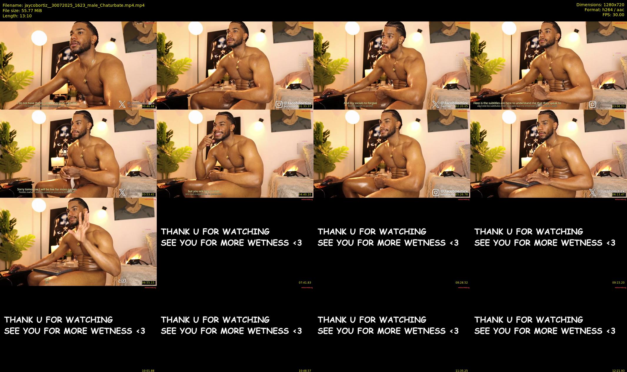 jaycobortiz_ — 14 minute Chaturbate male cam show recording, 720p, Jul 30, 2025