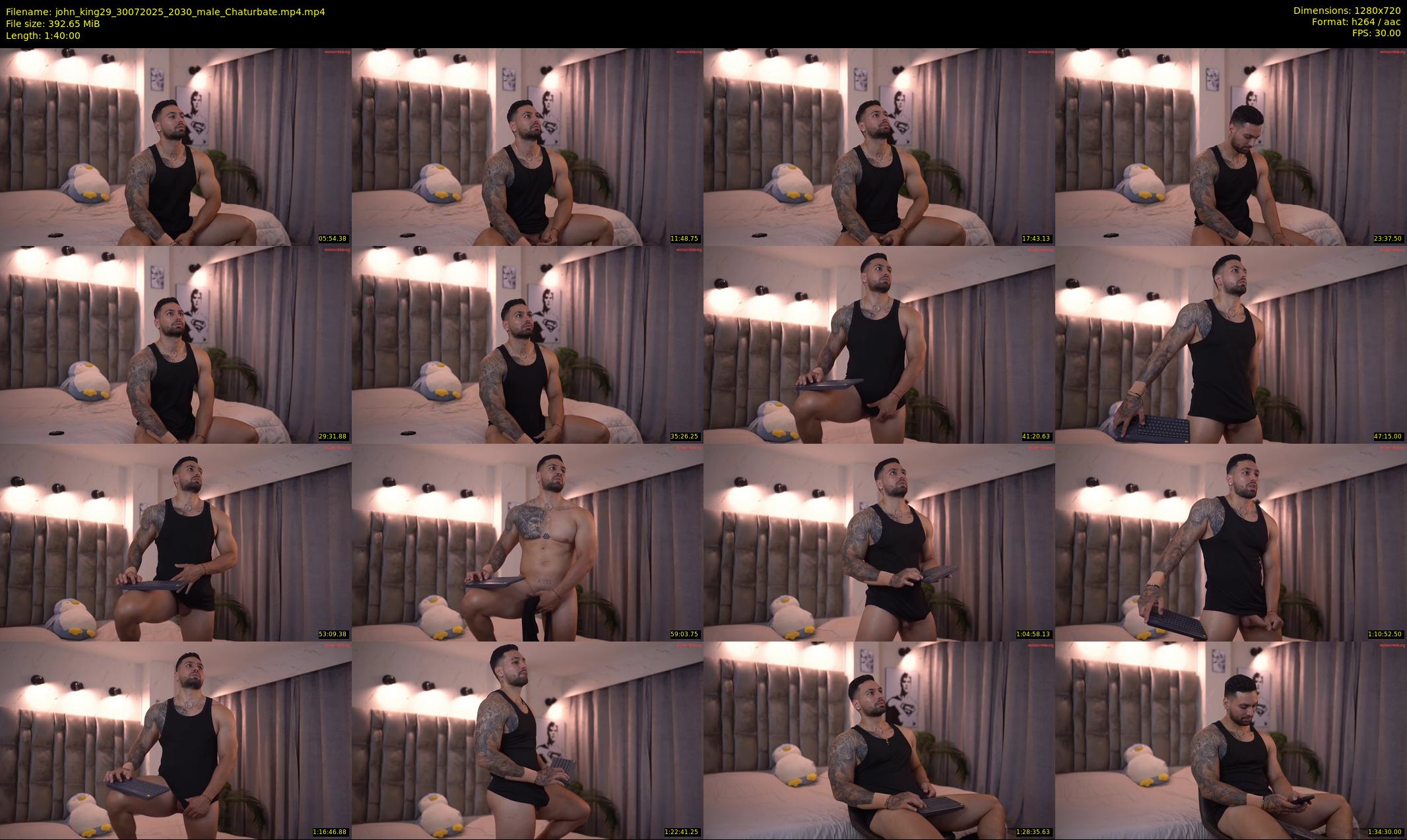 john_king29 — 100 minute Chaturbate male cam show recording, 720p, Jul 30, 2025