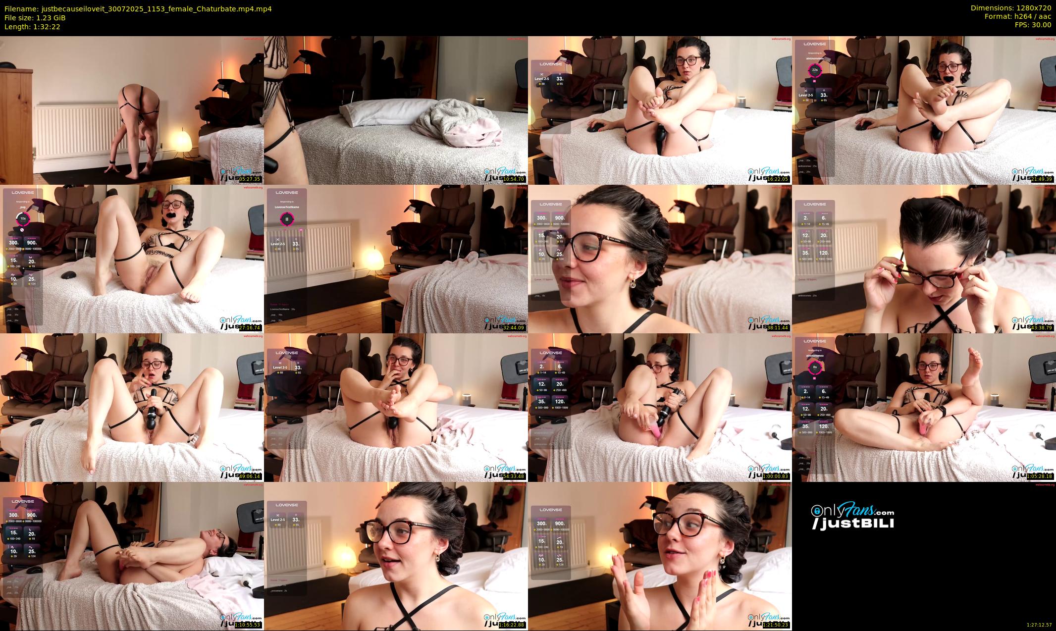 justbecauseiloveit — 93 minute Chaturbate female cam show recording, 720p, Jul 30, 2025
