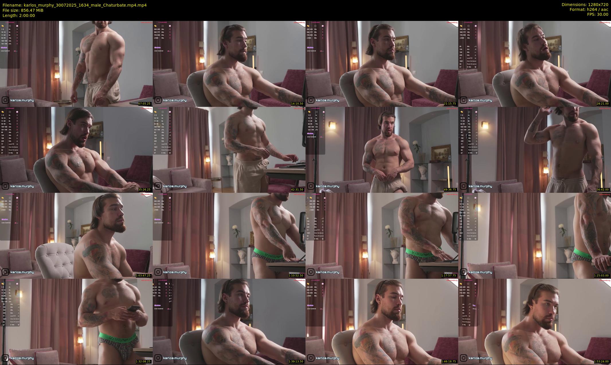 karlos_murphy — 120 minute Chaturbate male cam show recording, 720p, Jul 30, 2025