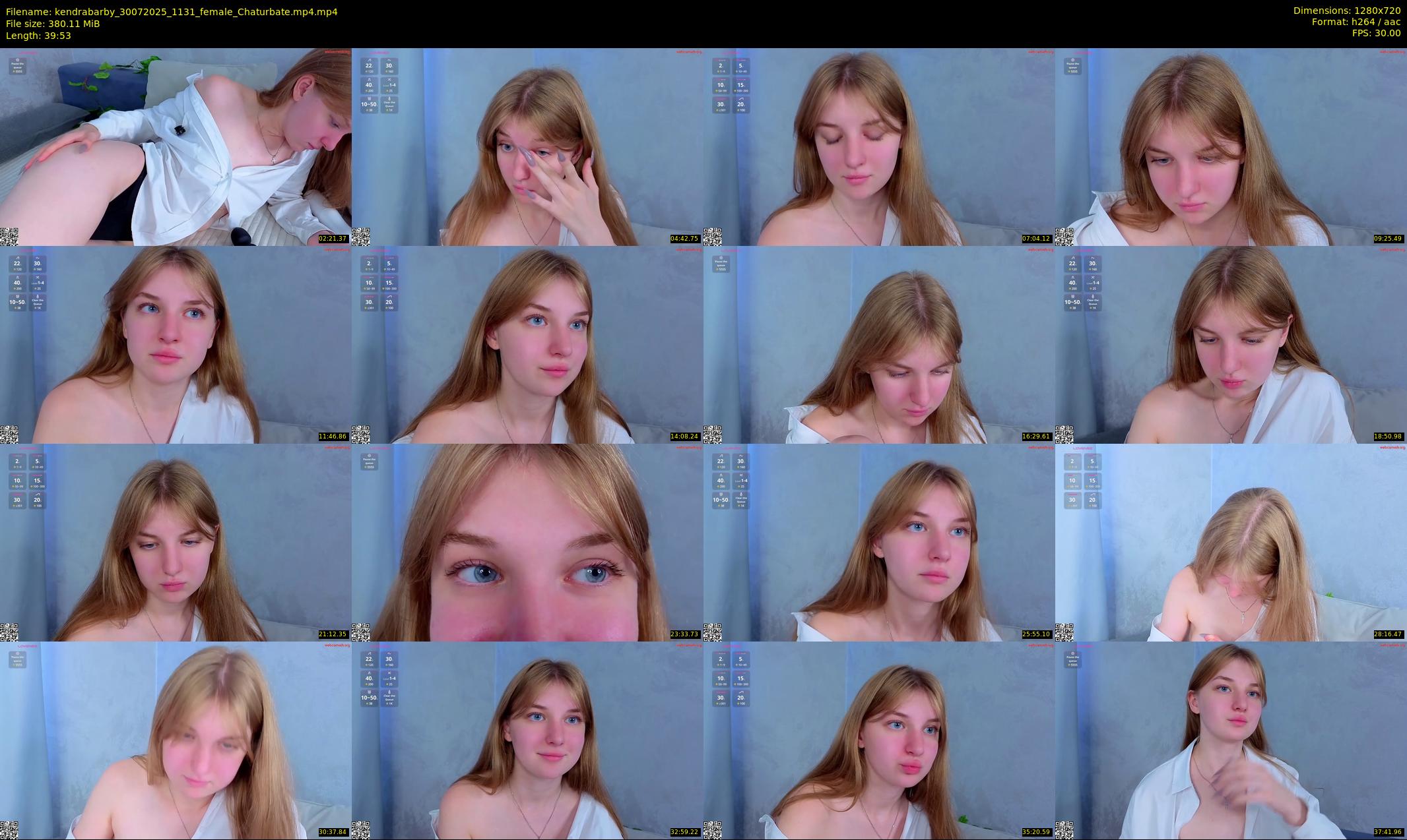 kendrabarby — 40 minute Chaturbate female cam show recording, 720p, Jul 30, 2025