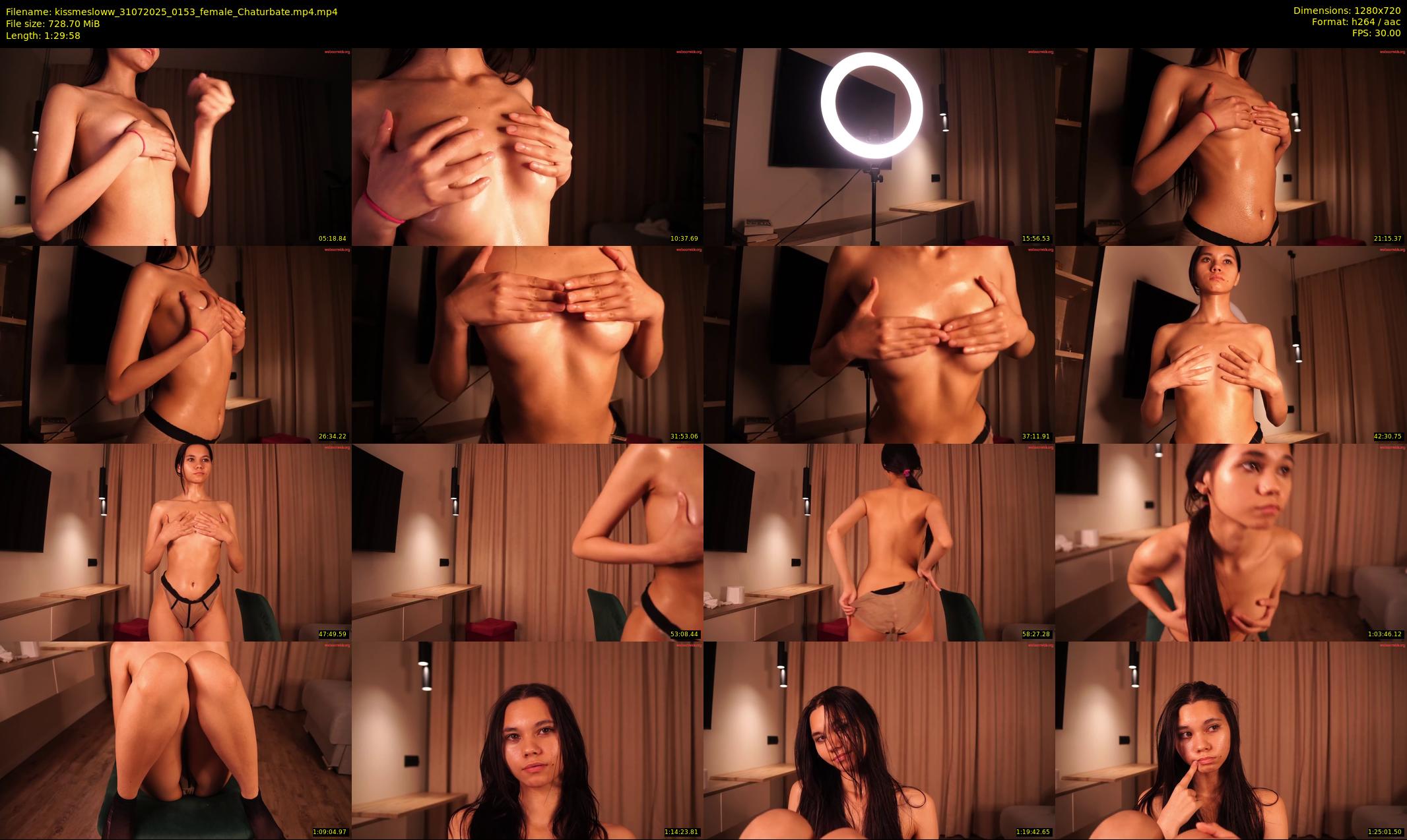 kissmesloww — 90 minute Chaturbate female cam show recording, 720p, Jul 31, 2025