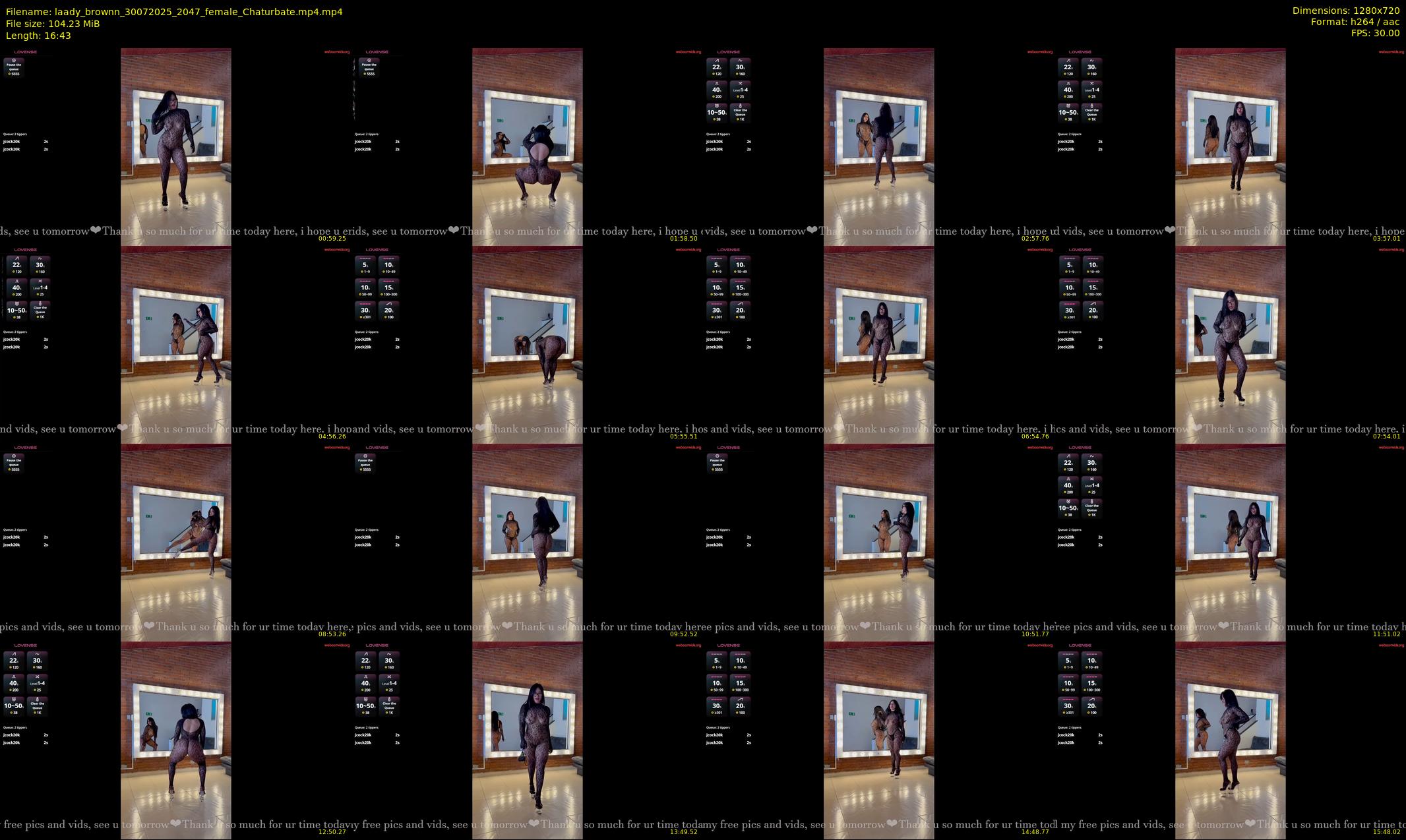 laady_brownn — 17 minute Chaturbate female cam show recording, 720p, Jul 30, 2025