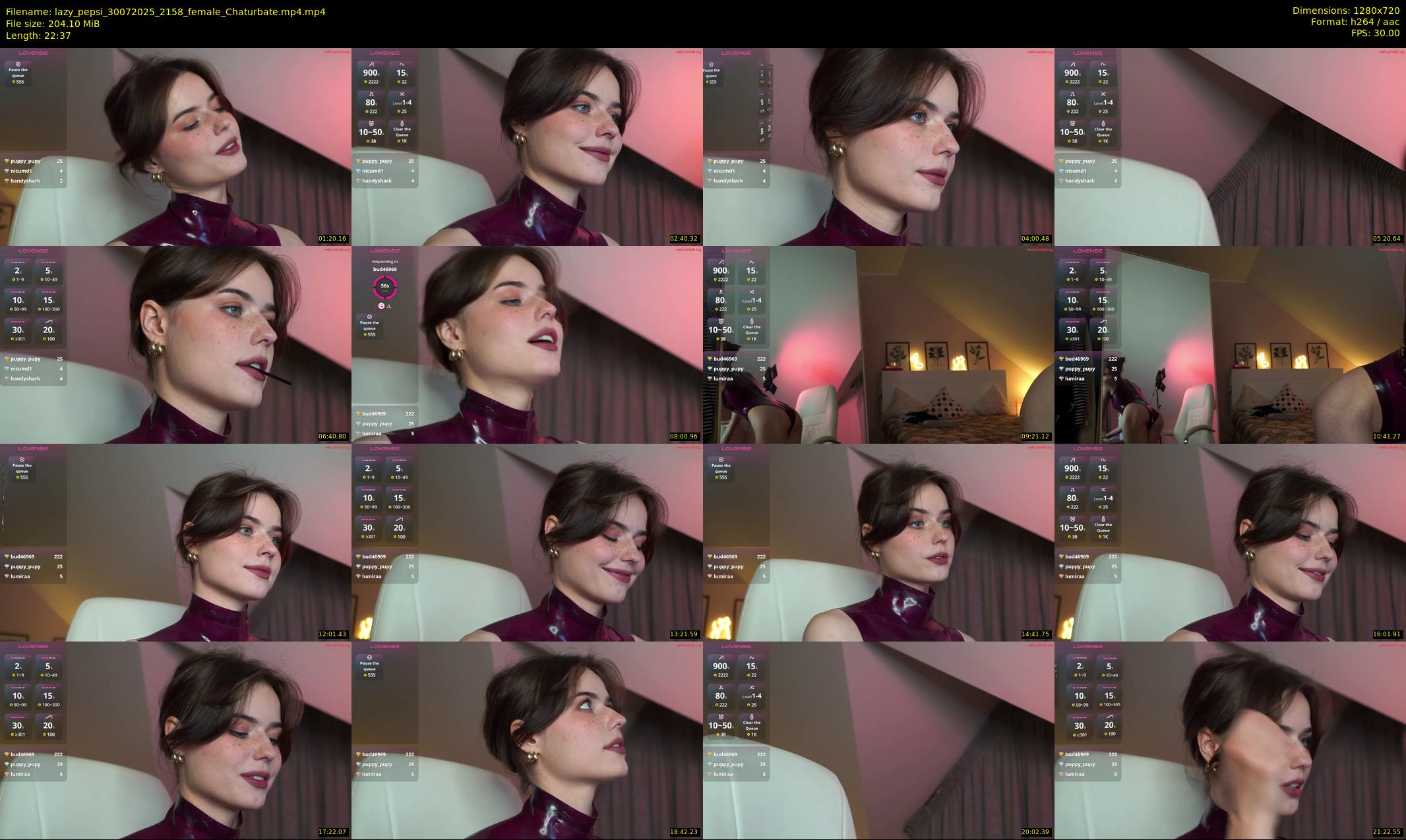 lazy_pepsi — 23 minute Chaturbate female cam show recording, 720p, Jul 30, 2025