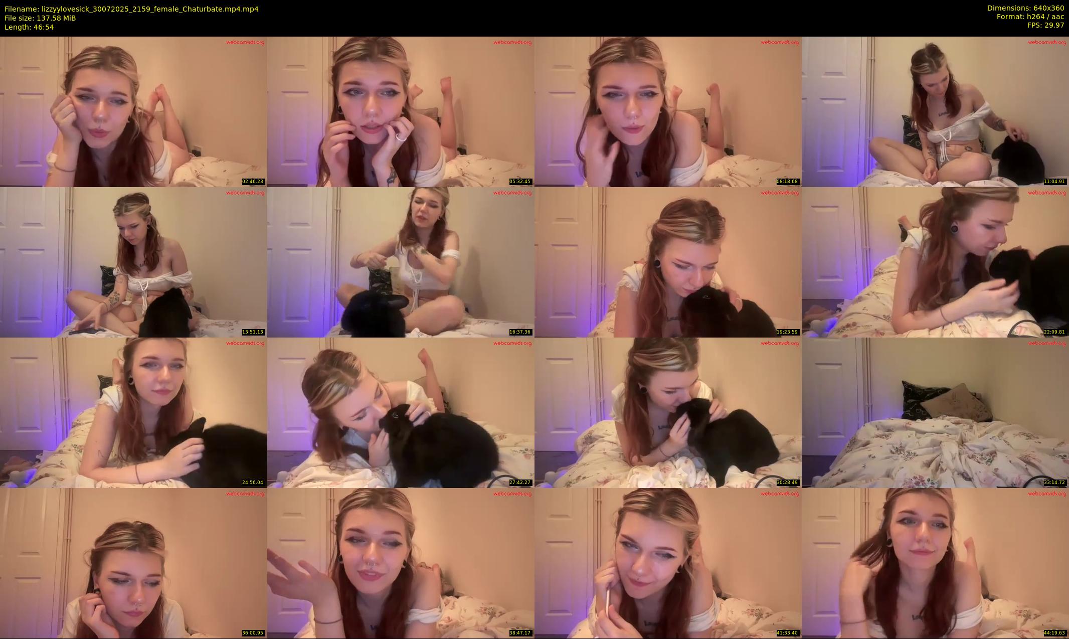 lizzyylovesick — 47 minute Chaturbate female cam show recording, 360p, Jul 30, 2025