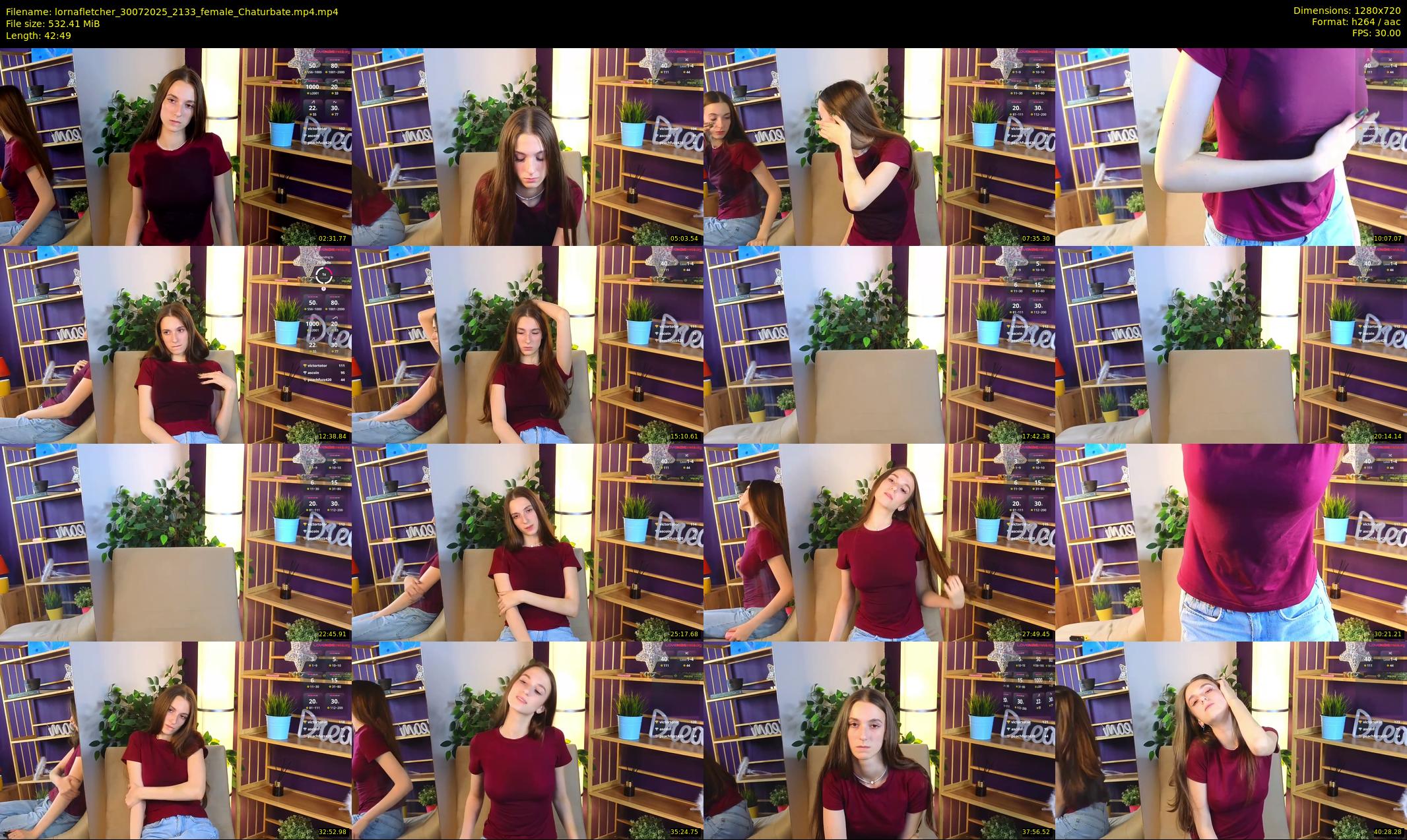 lornafletcher — 43 minute Chaturbate female cam show recording, 720p, Jul 30, 2025