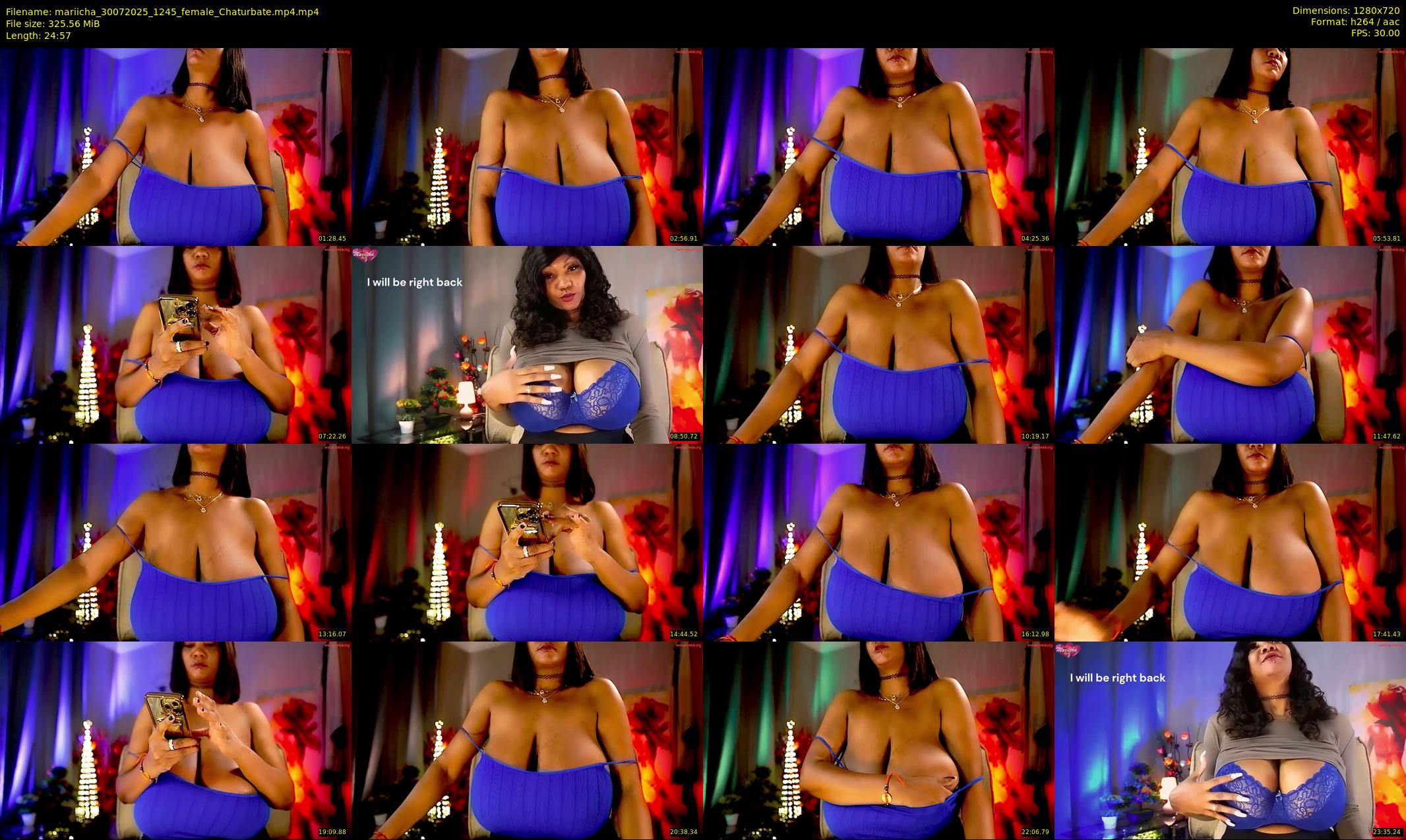 mariicha — 25 minute Chaturbate female cam show recording, 720p, Jul 30, 2025
