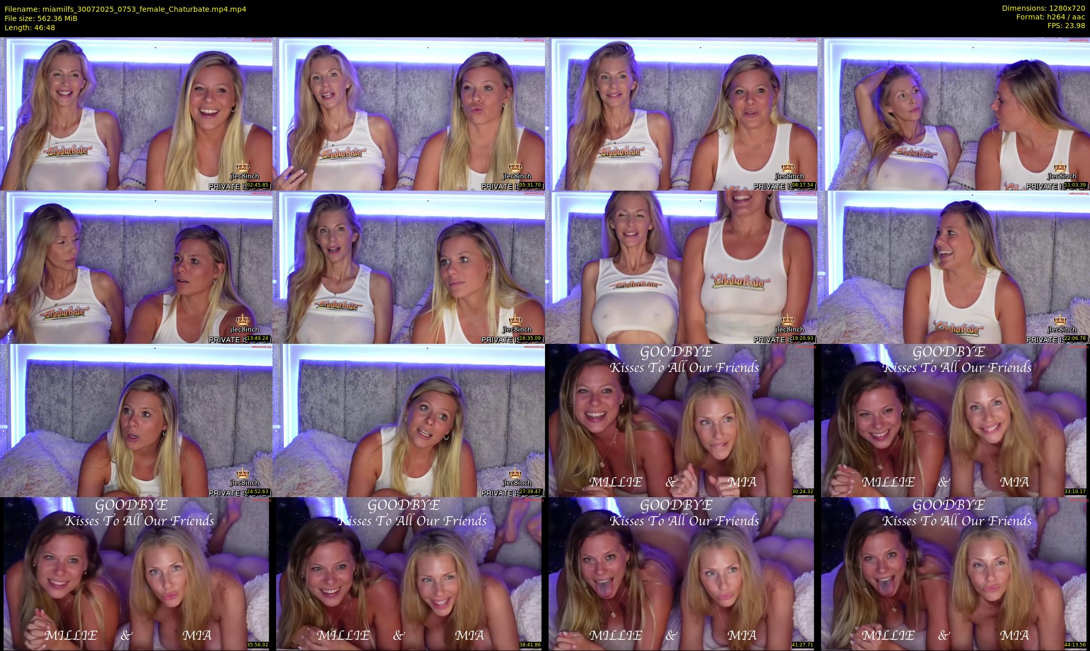 miamilfs — 47 minute Chaturbate female cam show recording, 720p, Jul 30, 2025