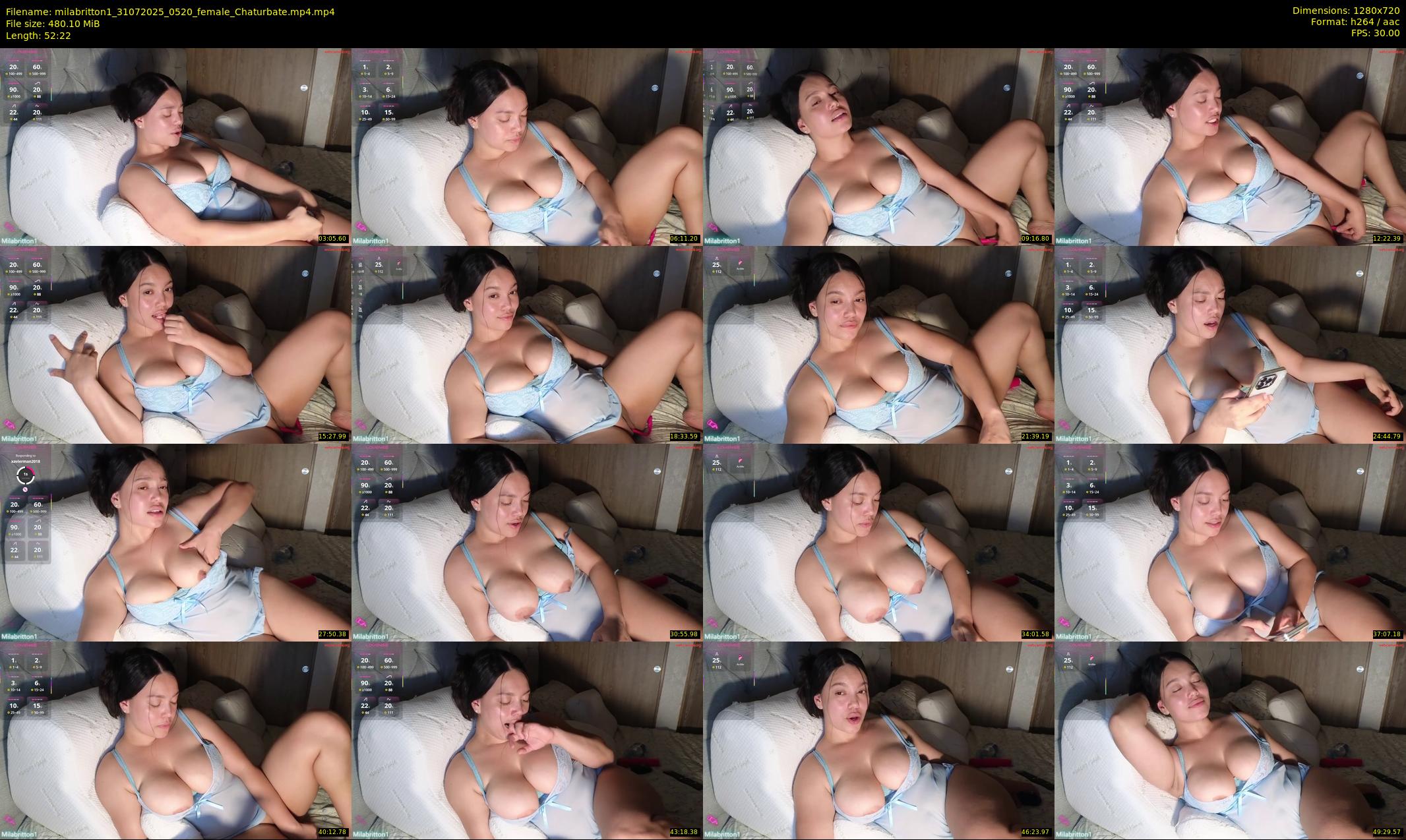 milabritton1 — 53 minute Chaturbate female cam show recording, 720p, Jul 31, 2025
