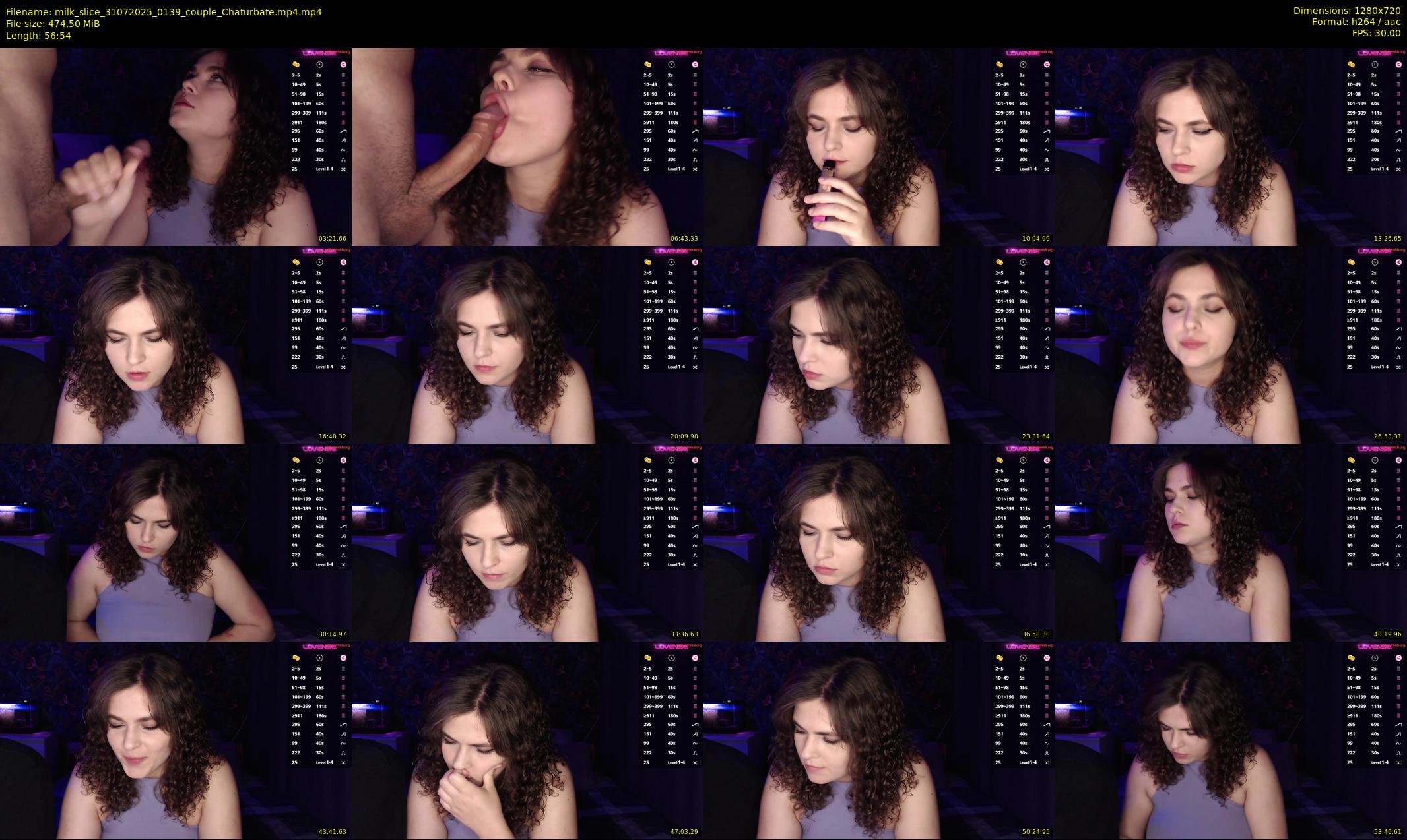 milk_slice — 57 minute Chaturbate couple cam show recording, 720p, Jul 31, 2025