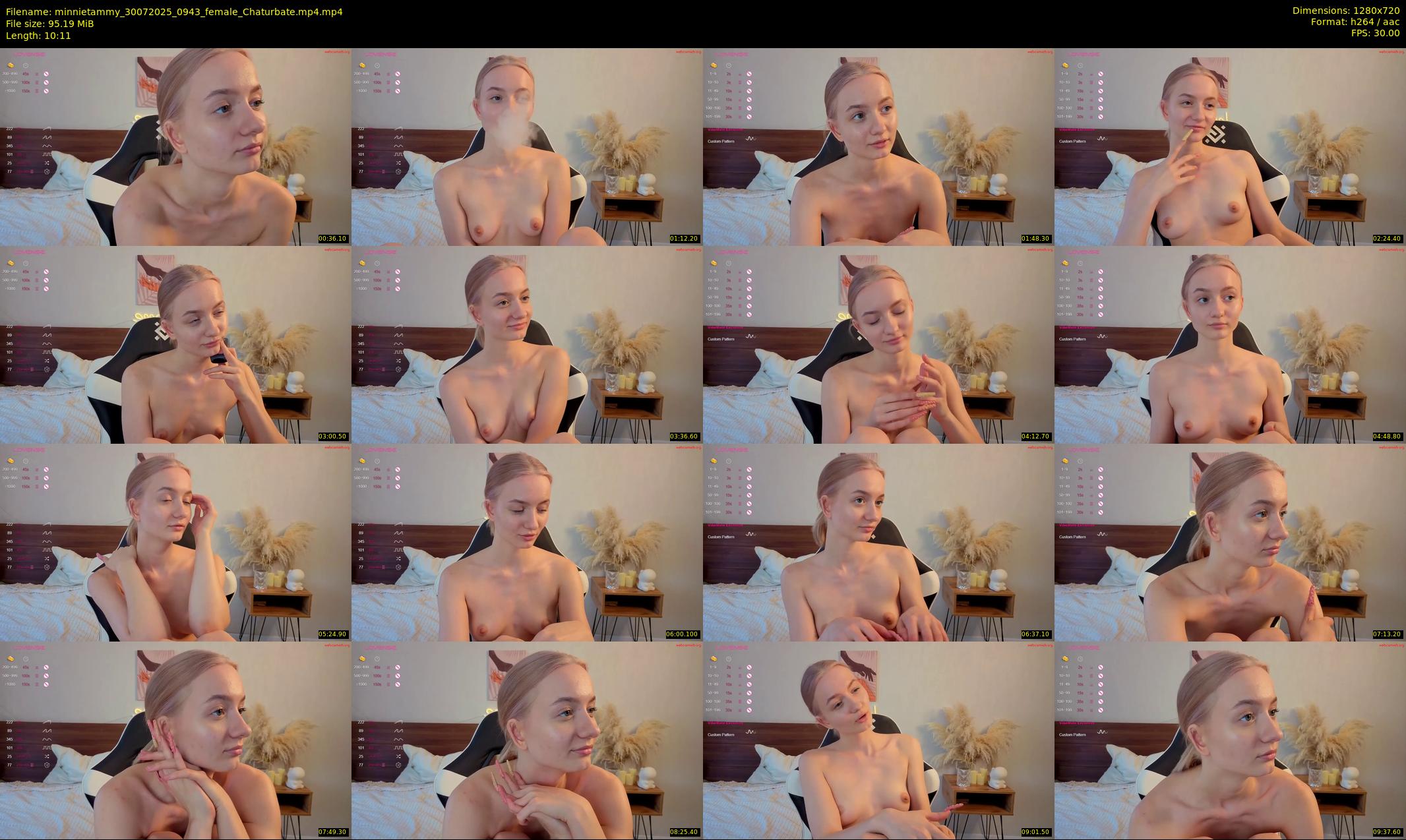 minnietammy — 11 minute Chaturbate female cam show recording, 720p, Jul 30, 2025