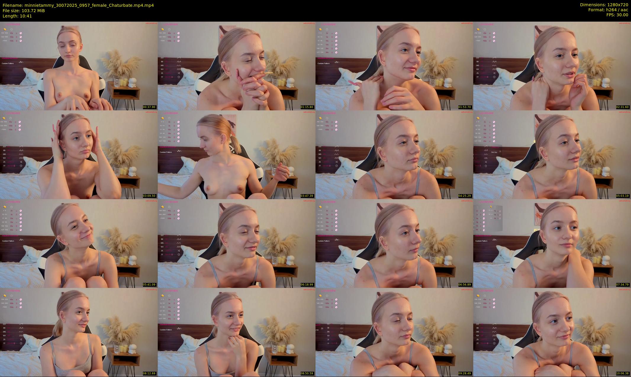 minnietammy — 11 minute Chaturbate female cam show recording, 720p, Jul 30, 2025