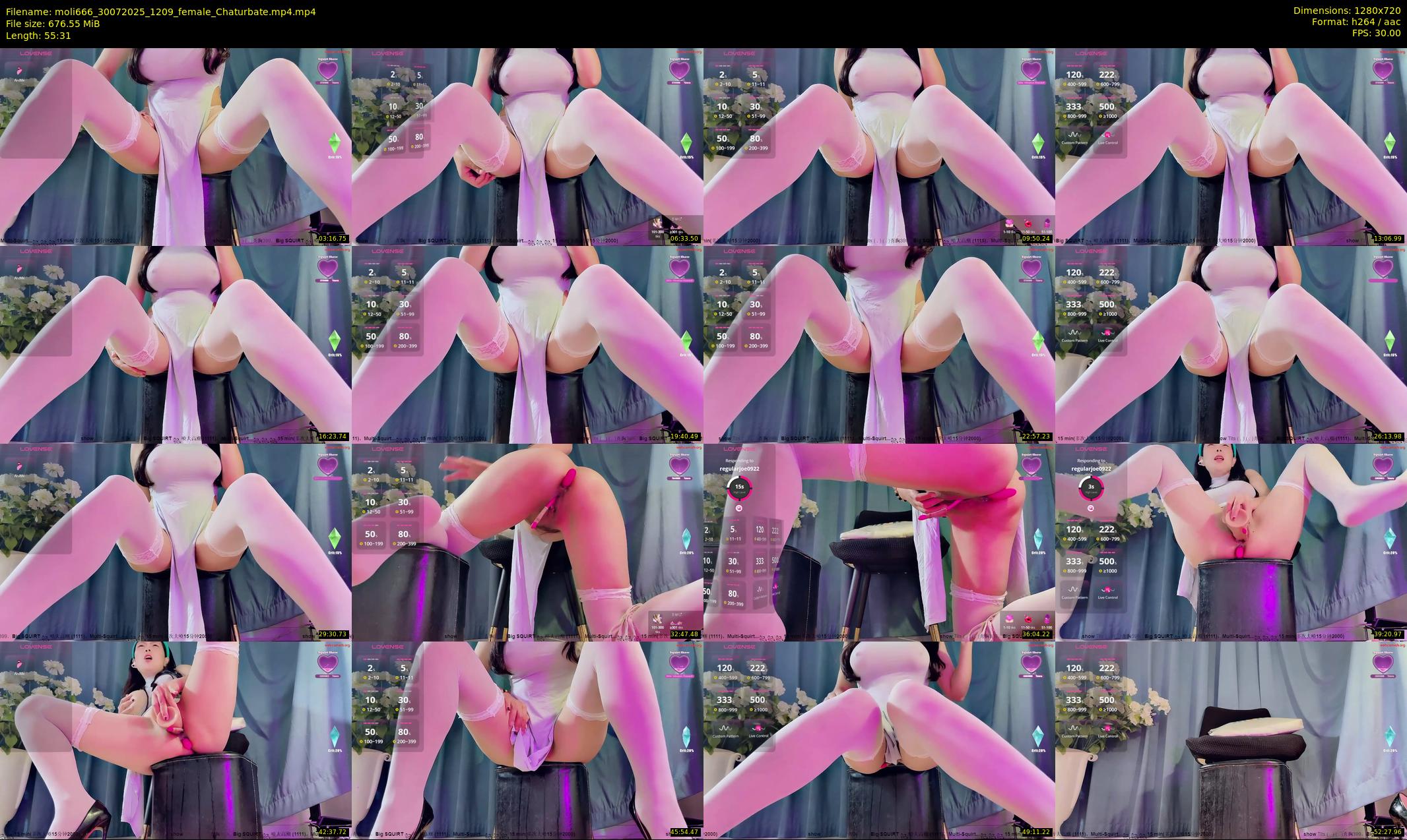 moli666 — 56 minute Chaturbate female cam show recording, 720p, Jul 30, 2025
